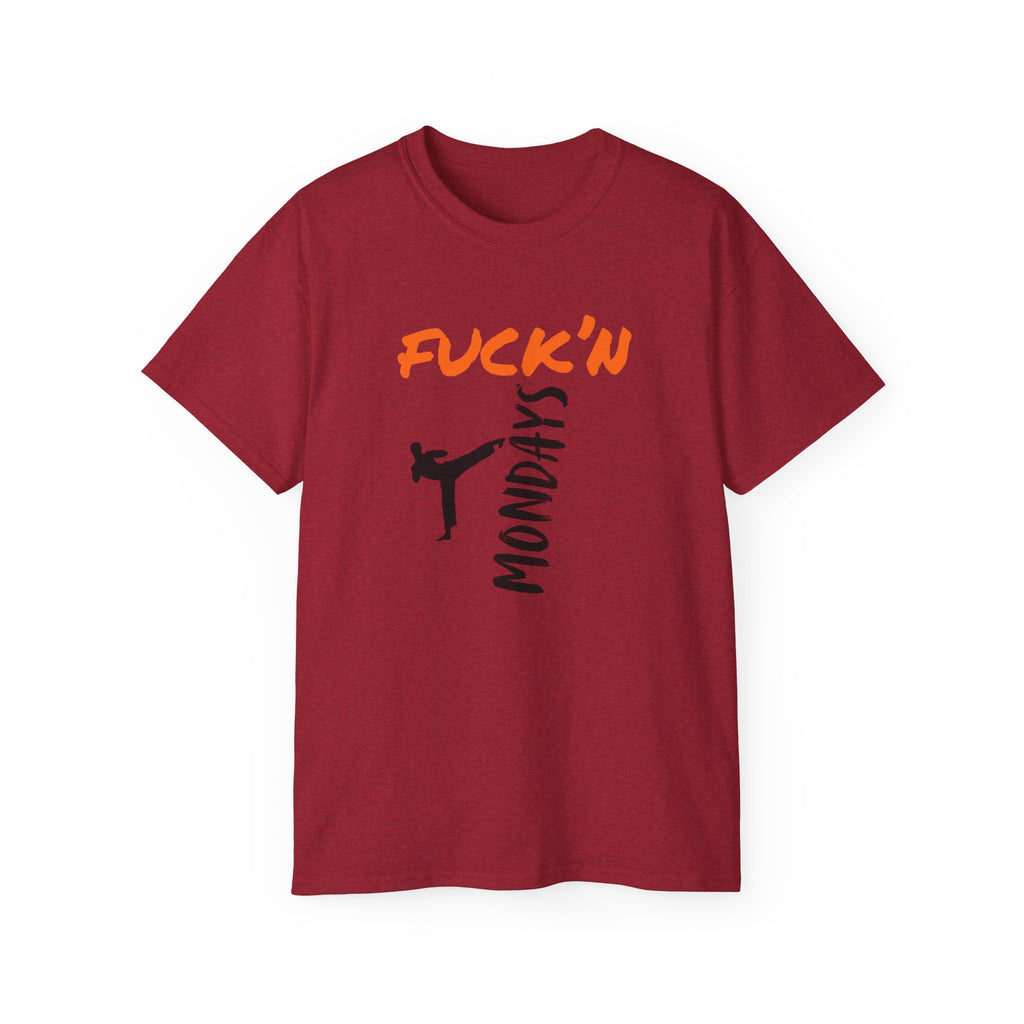 Graphic Tee — “Fuck’n Mondays” Kick Silhouette T‑Shirt