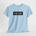Faith Graphic Tee — Minimal Black Box Christian T-Shirt