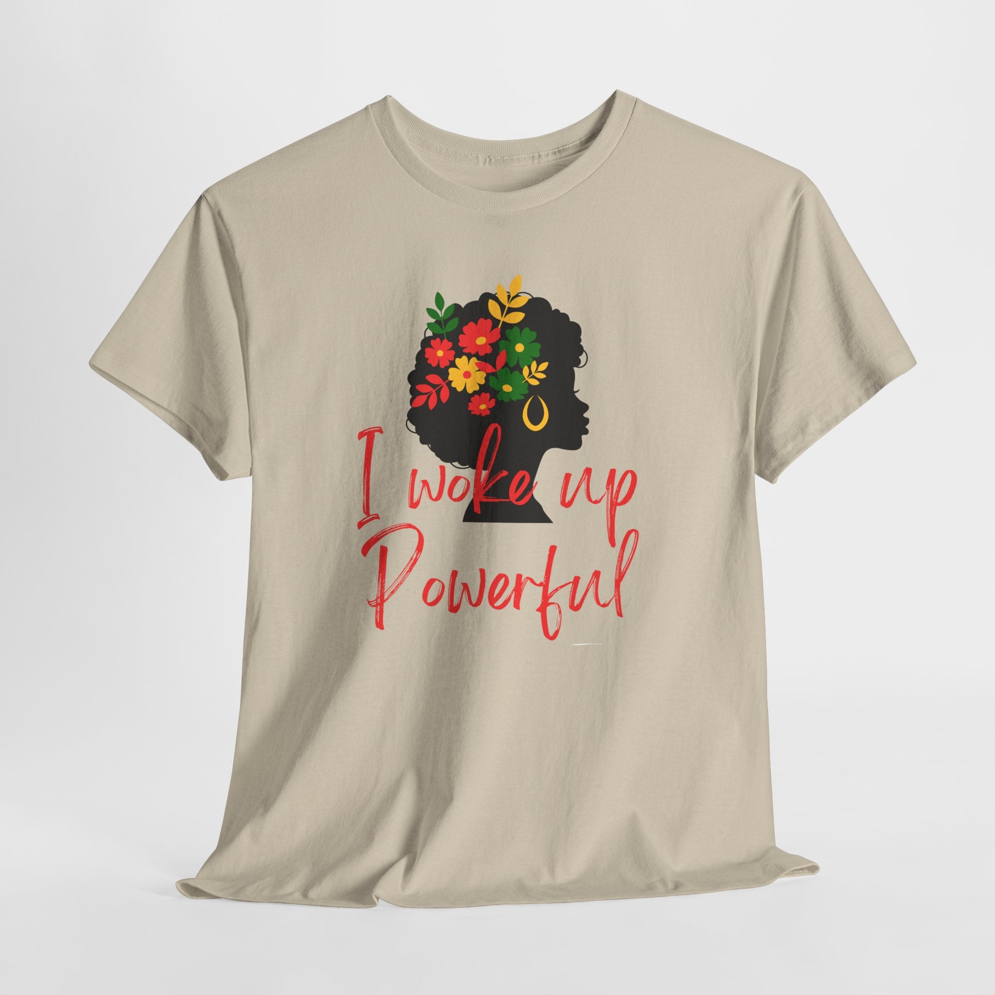 I Woke Up Peaceful" Minimal Line Art T-Shirt