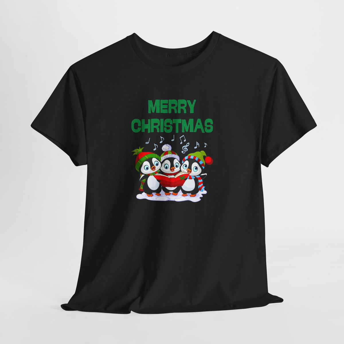 Merry Christmas Penguin Trio Holiday T-Shirt