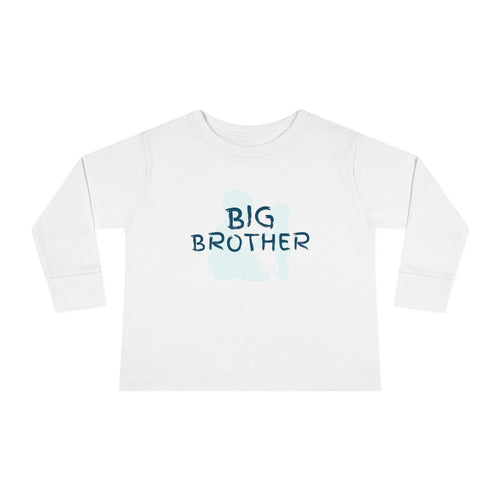 Big Bro Toddler Long Sleeve Tee — Cute Sibling Announcement Shirt