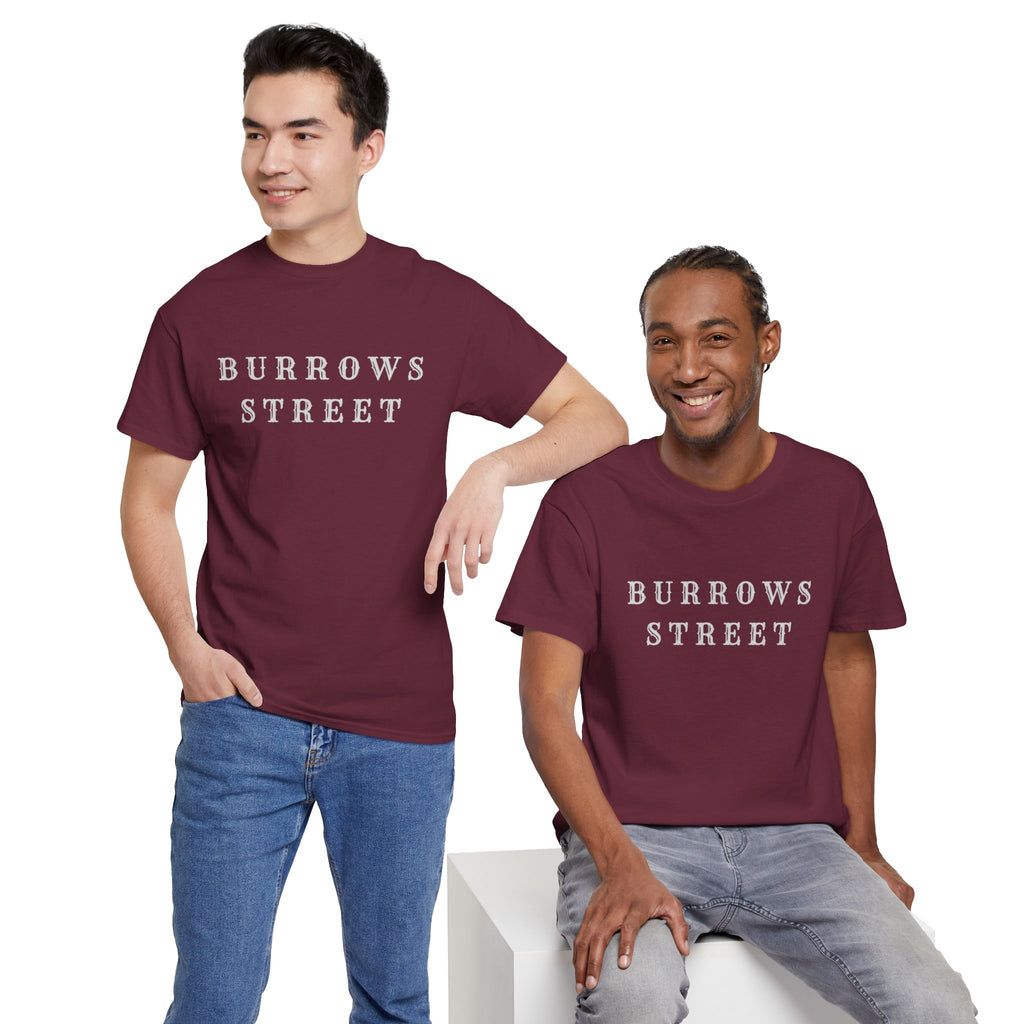 Burrows Street T-Shirt — Minimal Vintage Street Name Tee