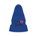 Pet Hoodie — "Furr Baby" Blue Dog & Cat Hoodie with Paw Heart