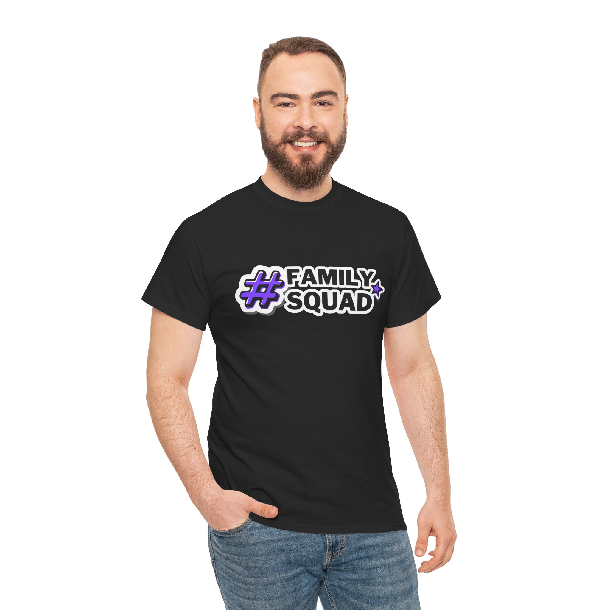 Family Squad T-Shirt — #FamilySquad Graphic Tee for Matching Family Outfits