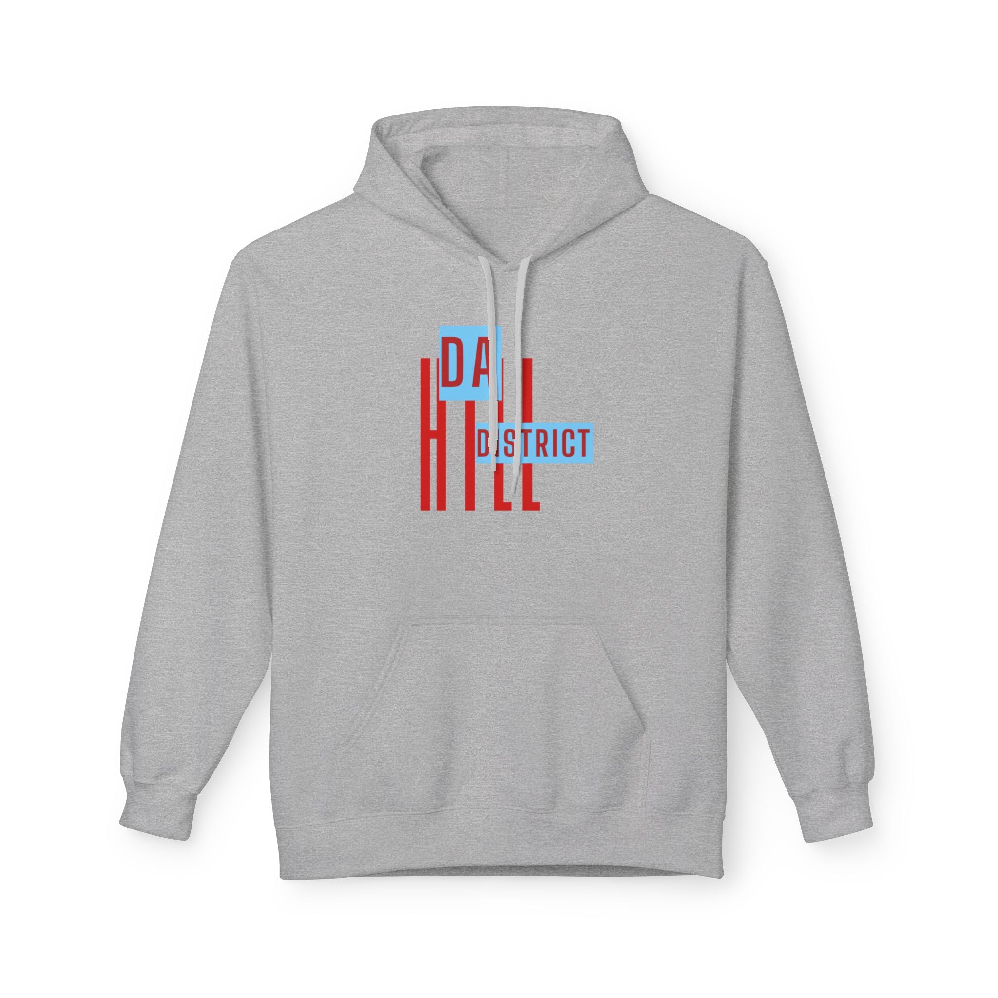 Hill District Retro Text Hoodie — 'Da Hill District' Pittsburgh Pride Sweatshirt