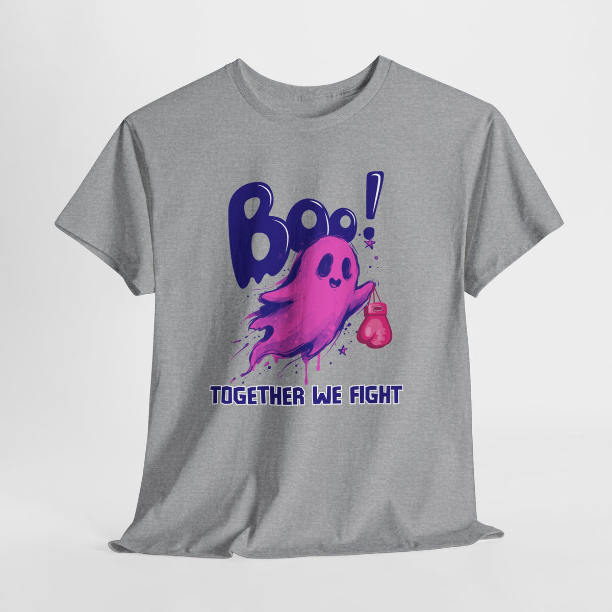Boo! Together We Fight Tee — Pink Ghost Breast Cancer Awareness T-Shirt