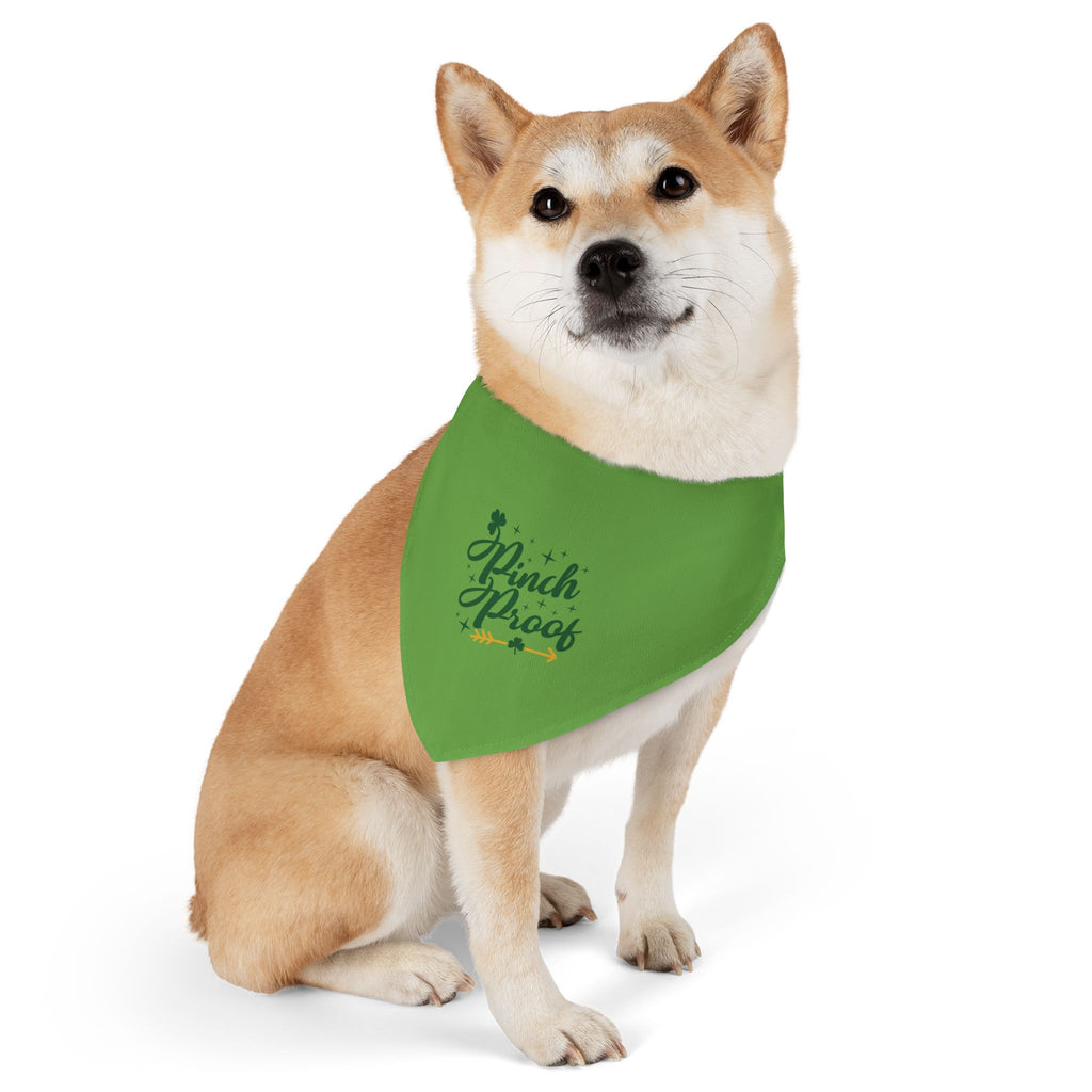 Pet Bandana Collar — "Pinch Proof" St. Patrick’s Day Green Dog Bandana