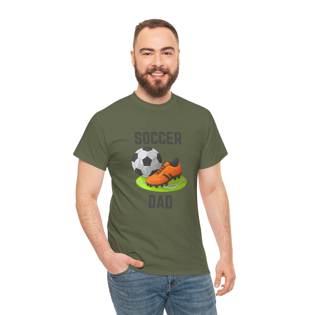 Soccer Dad T-Shirt – Graphic Soccer Ball & Cleat Tee, Father’s Day Gift