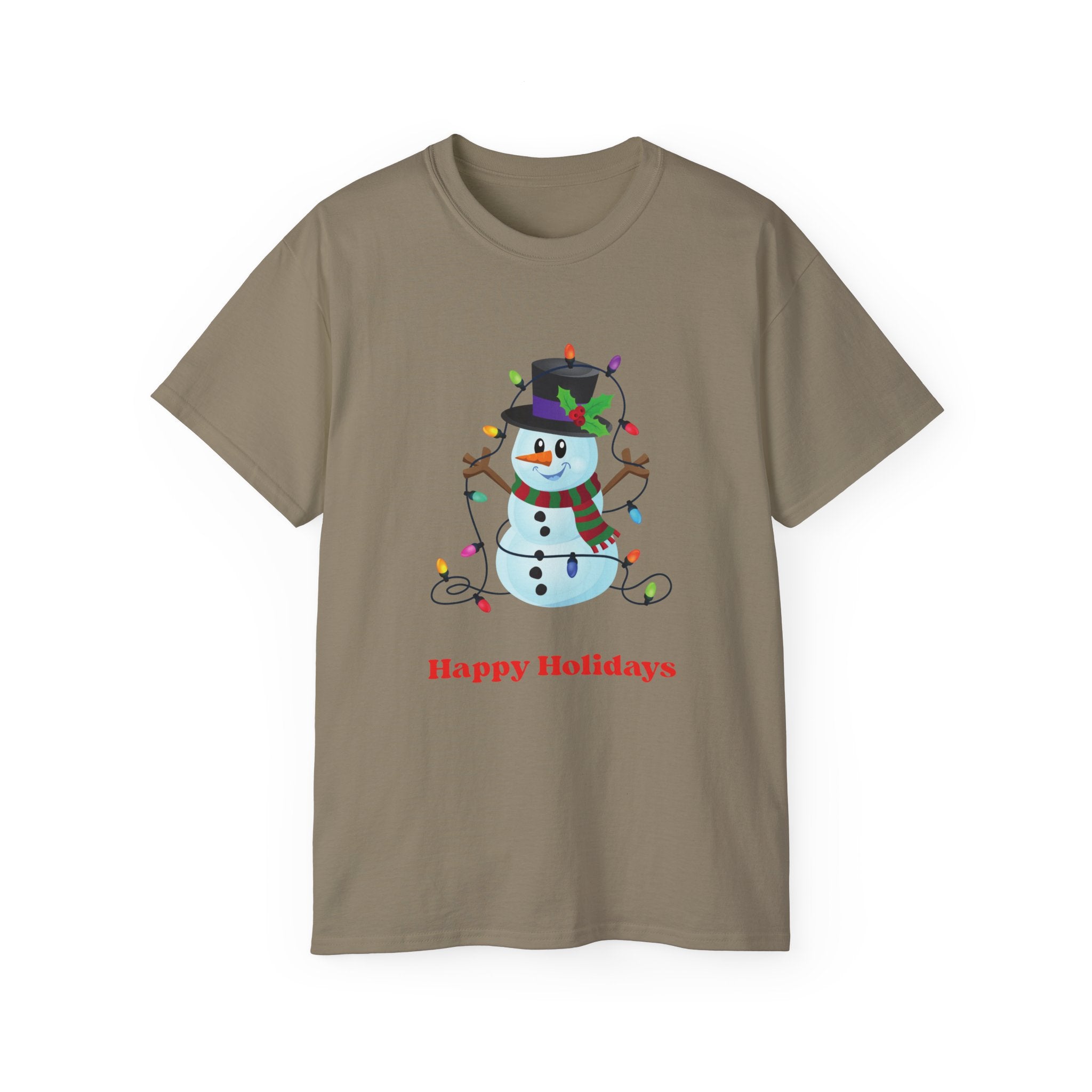 Happy Holidays Snowman Tee