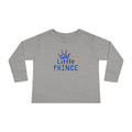 Little Prince Toddler Long Sleeve Tee — Cute Crown Design