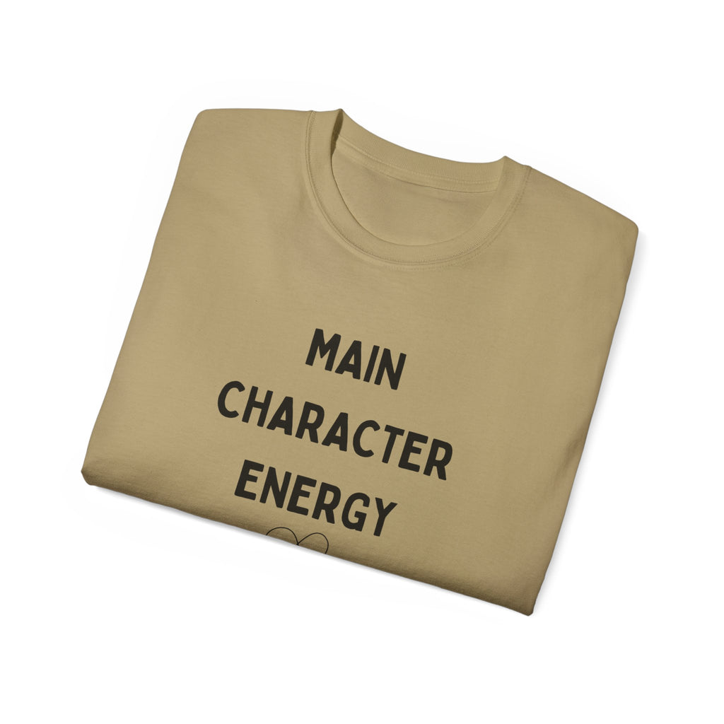 Main Character Energy Tee — "Match Me" Graphic Cotton Shirt