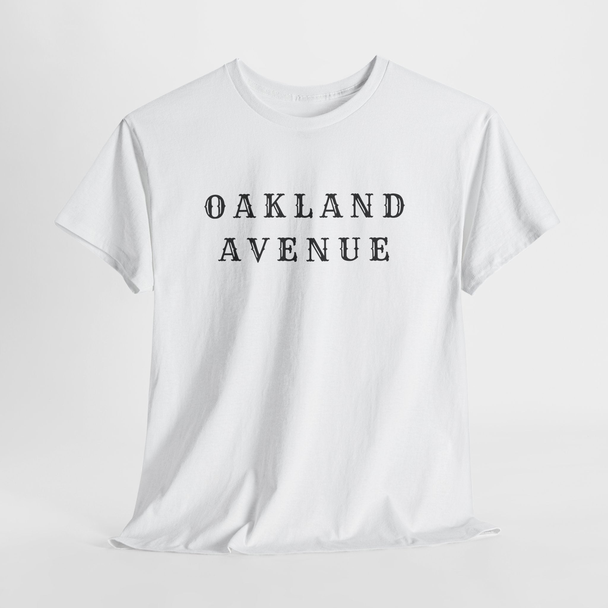 Oakland Avenue Throwback Tee — Minimal Streetwear Graphic T-Shirt