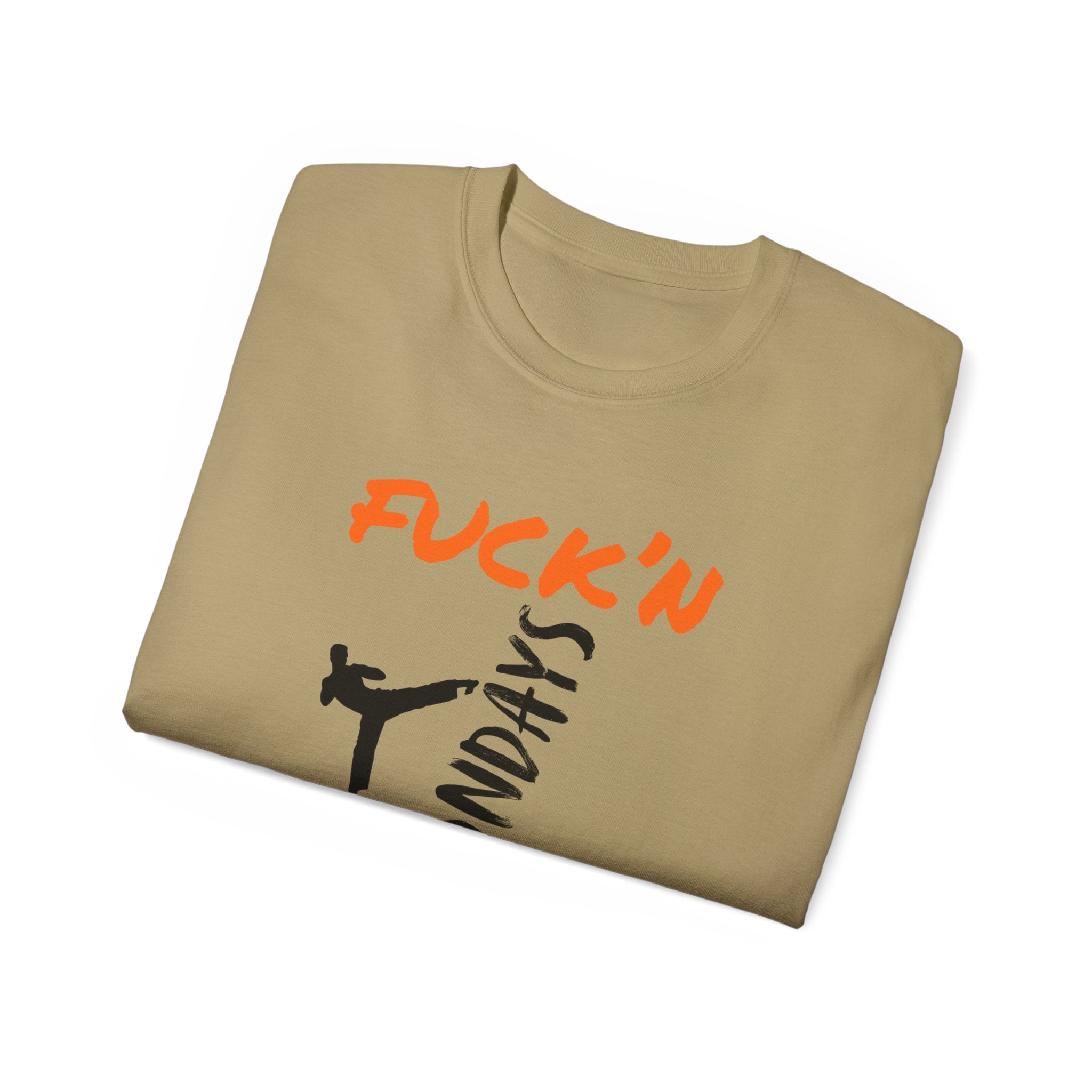 Graphic Tee — “Fuck’n Mondays” Kick Silhouette T‑Shirt