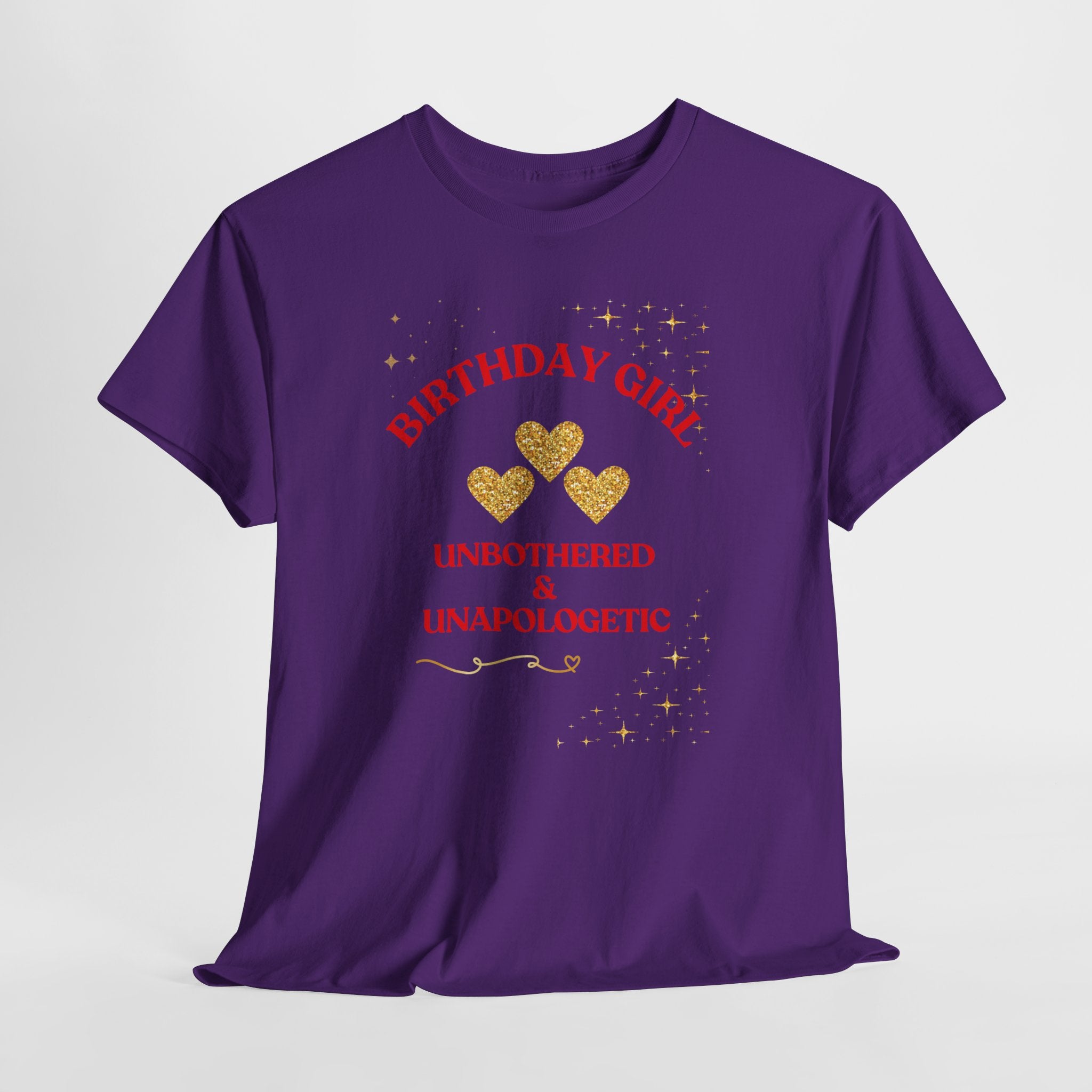Birthday Girl Tee — "No Apologies" Graphic Birthday Shirt