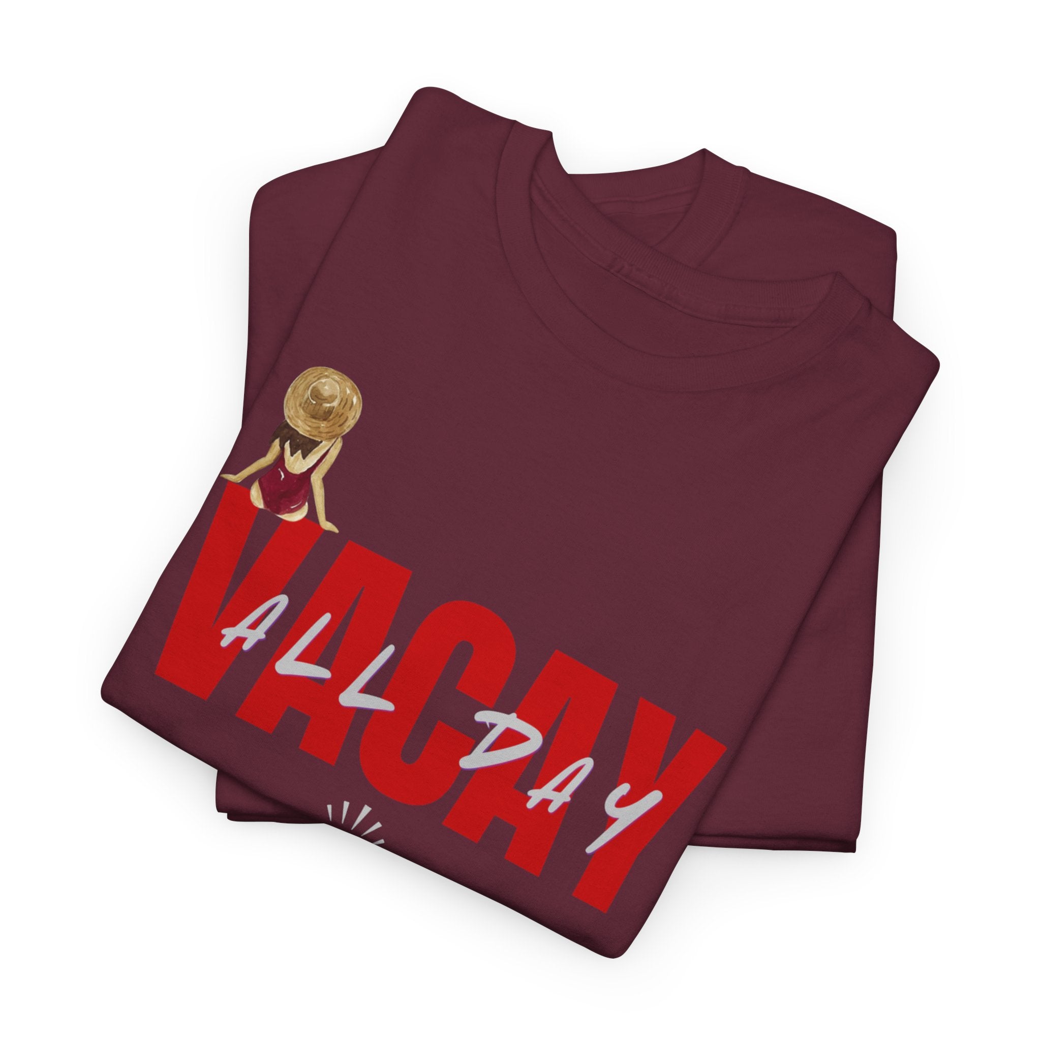 Slay All Night Graphic Tee — "Slay All Night" Red Text Party Shirt