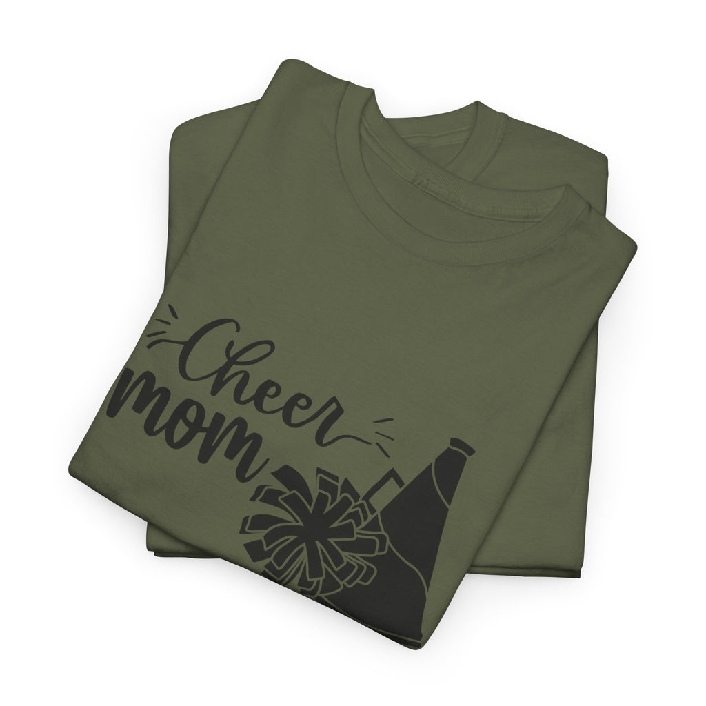 Cheer Mom T-Shirt — Pom Pom & Megaphone Mom Tee