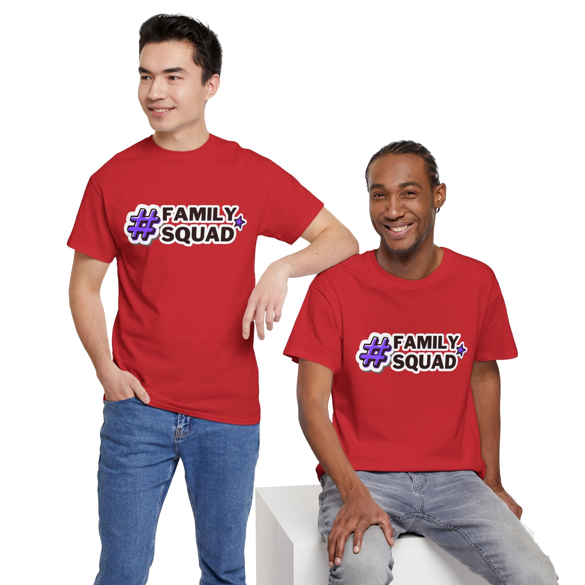 Family Squad T-Shirt — #FamilySquad Graphic Tee for Matching Family Outfits