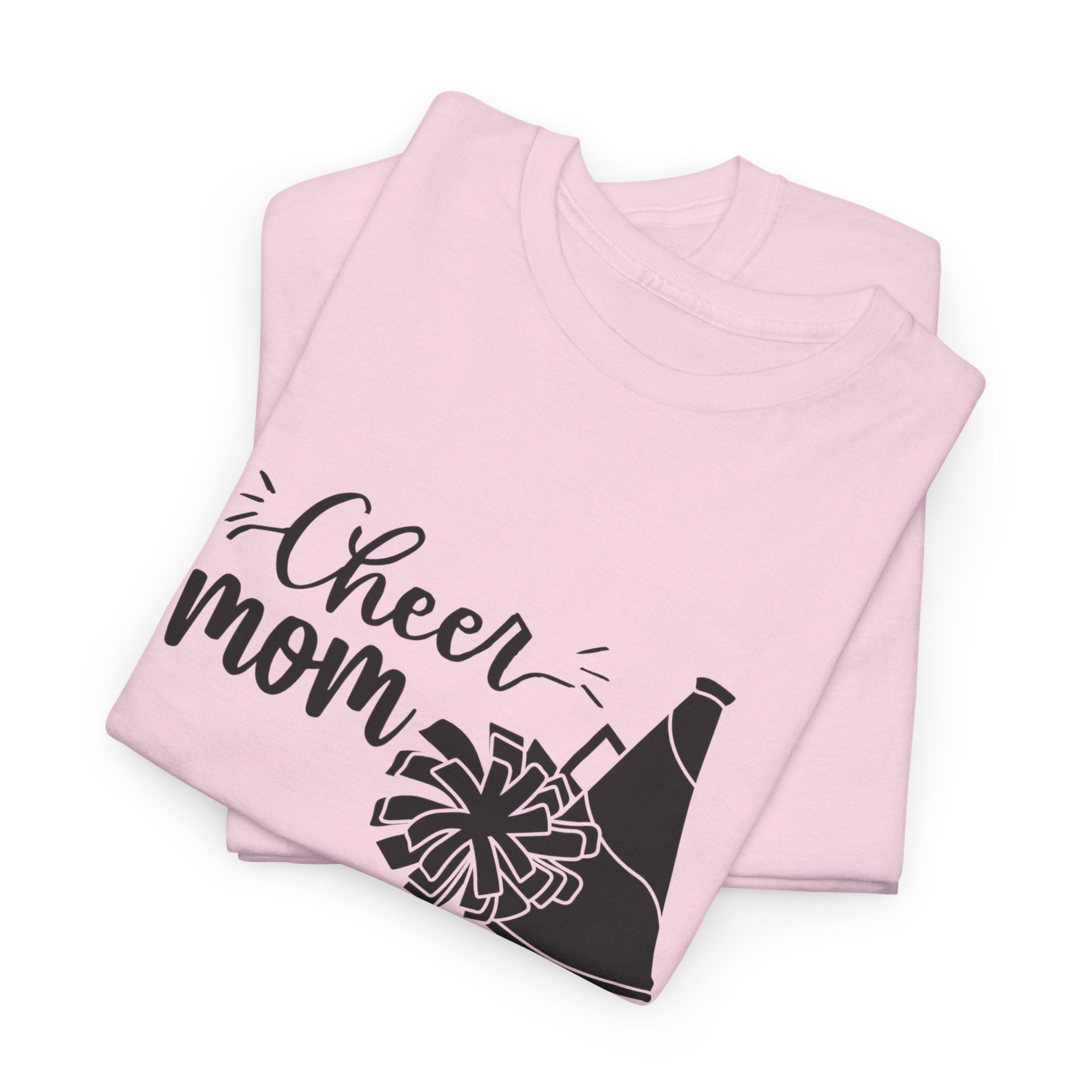 Cheer Mom T-Shirt — Pom Pom & Megaphone Mom Tee