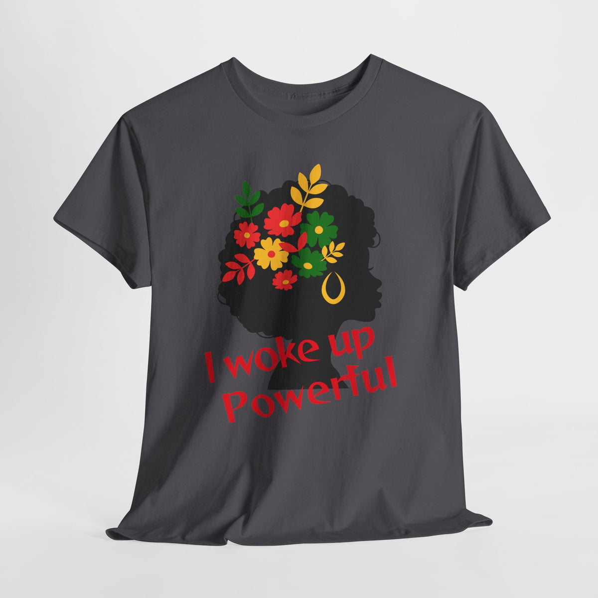 I Woke Up Peaceful" Minimal Line Art T-Shirt