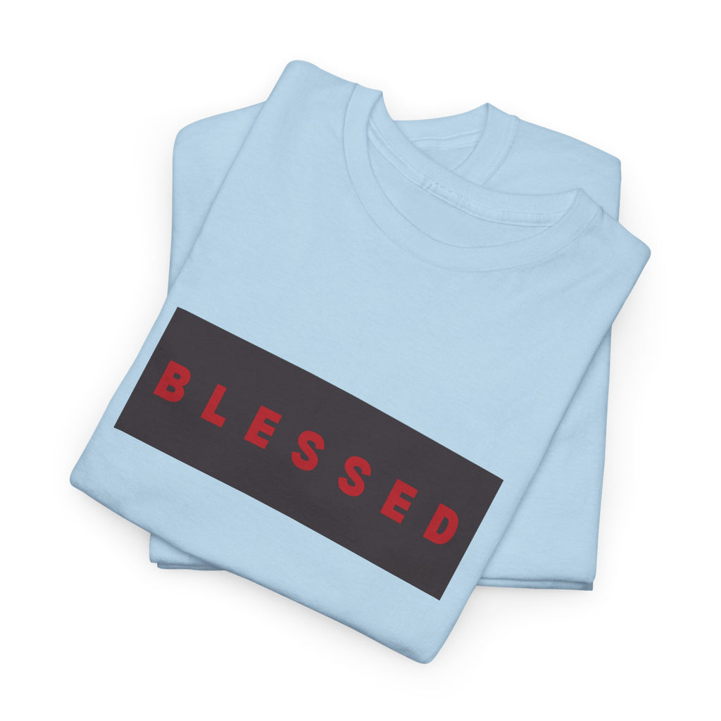 Blessed Box Logo T-Shirt — Minimal Christian Faith Tee