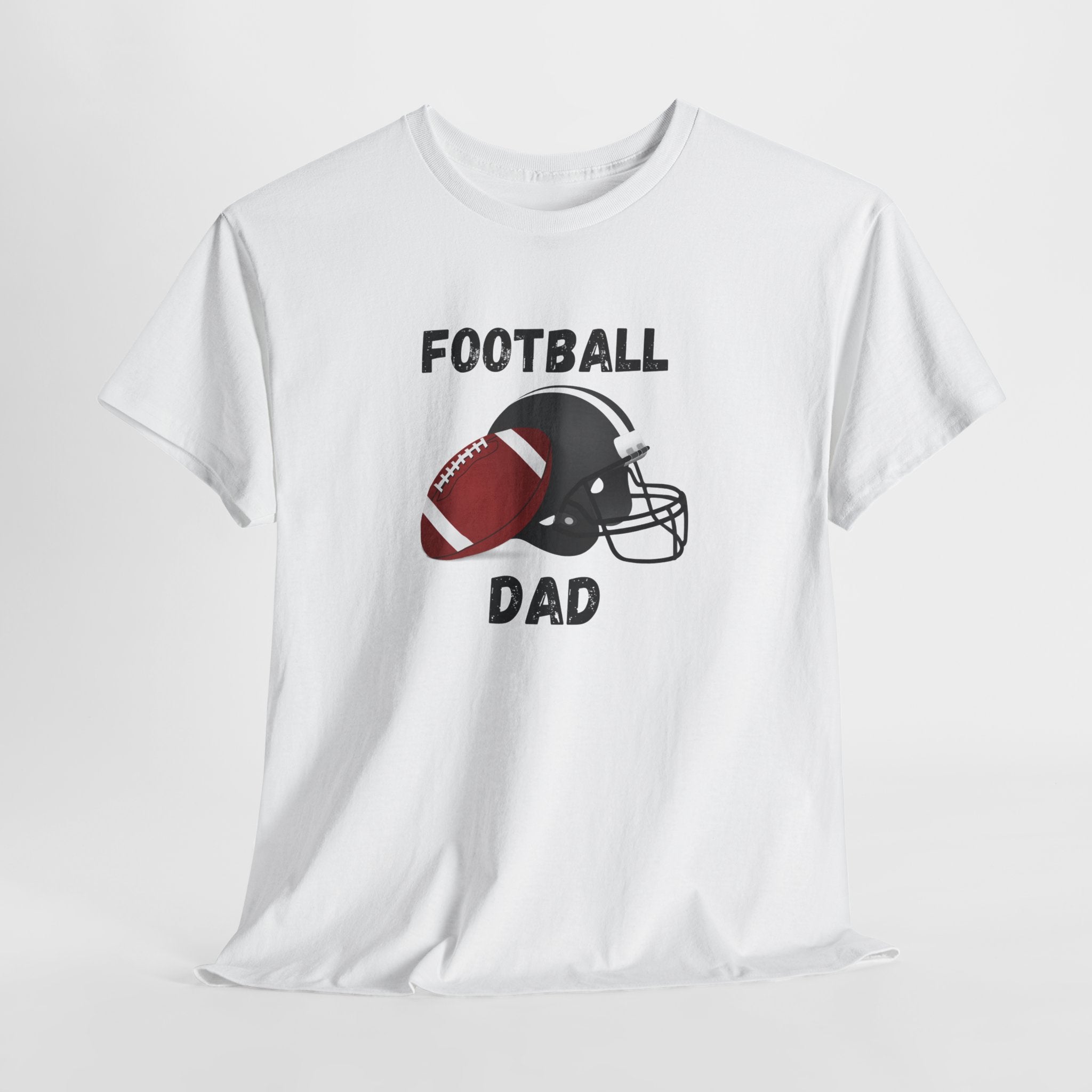 Football Dad T-Shirt — Classic Football & Helmet Tee for Proud Dads