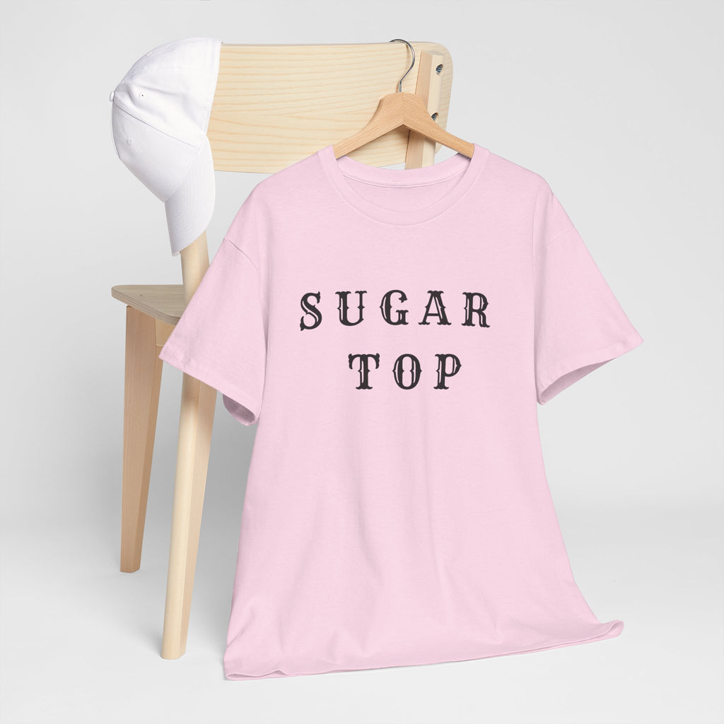 Sugar Top Minimalist Unisex Heavy Cotton Tee