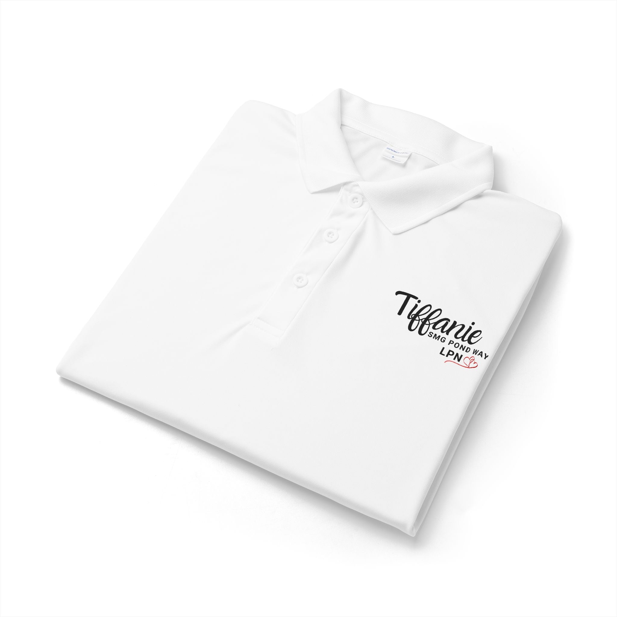 Tiffanie Logo with a Heart Work Polo