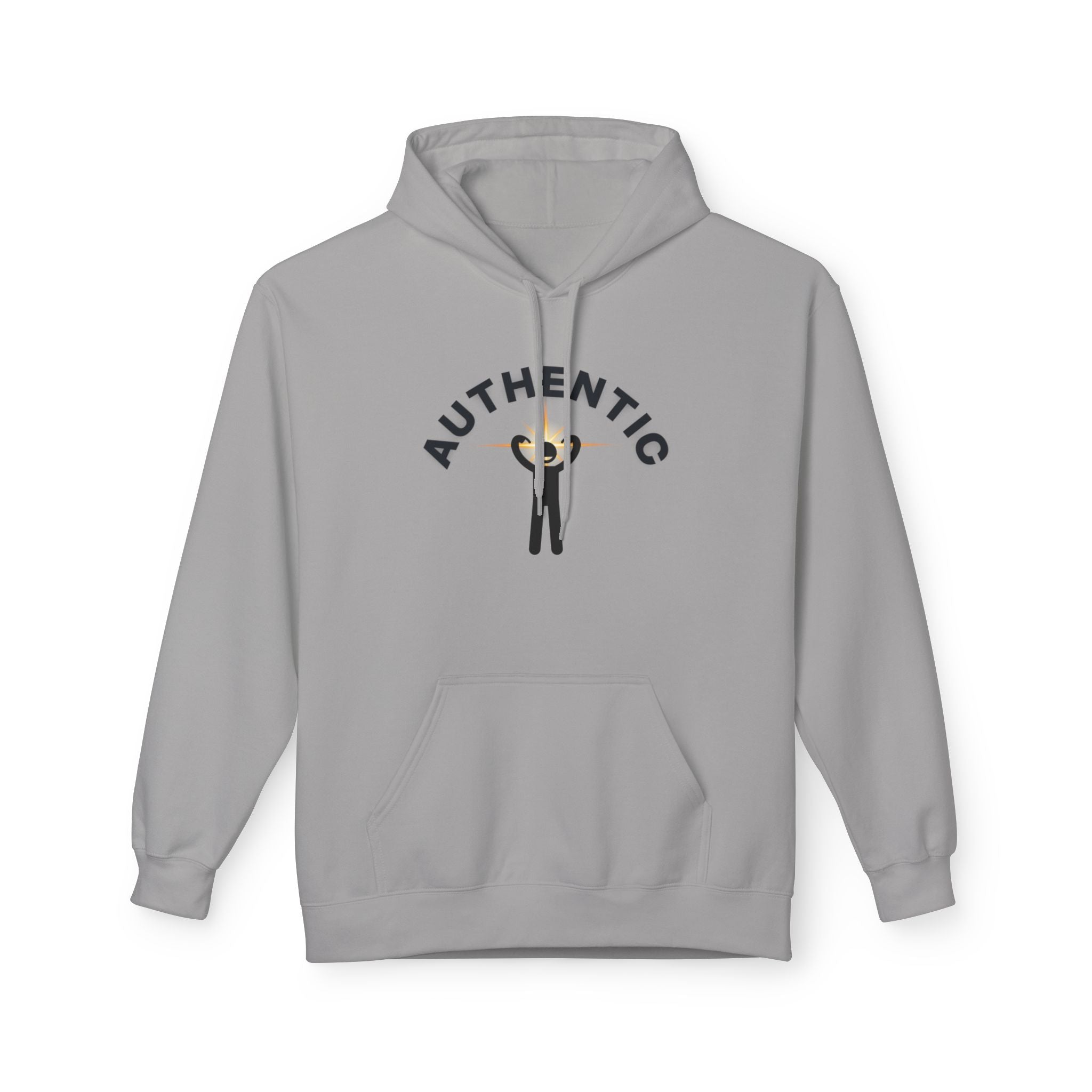 Authentic you Hoodie — 'Authentic' Graphic Pullover