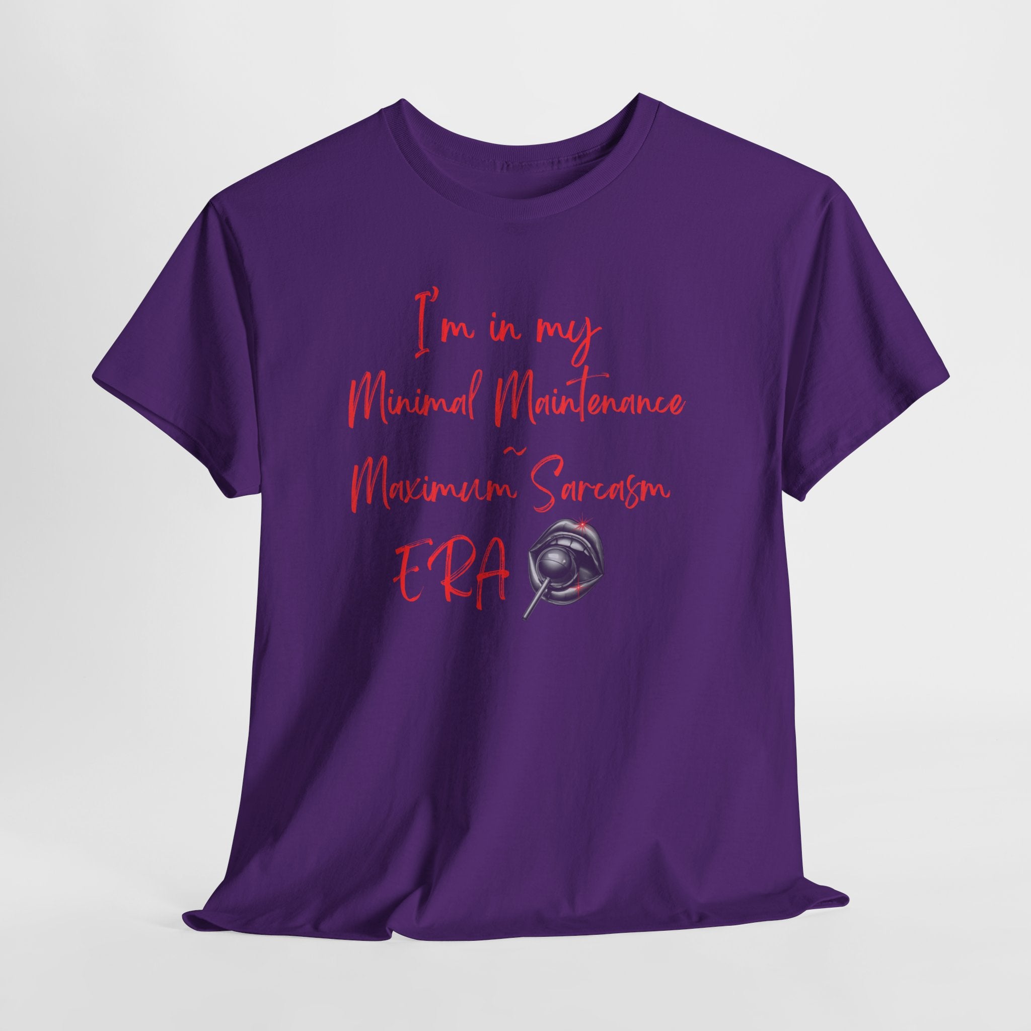 Minimal Maintenance Maximum Sarcasm Tee — Funny Sarcastic Graphic T-Shirt
