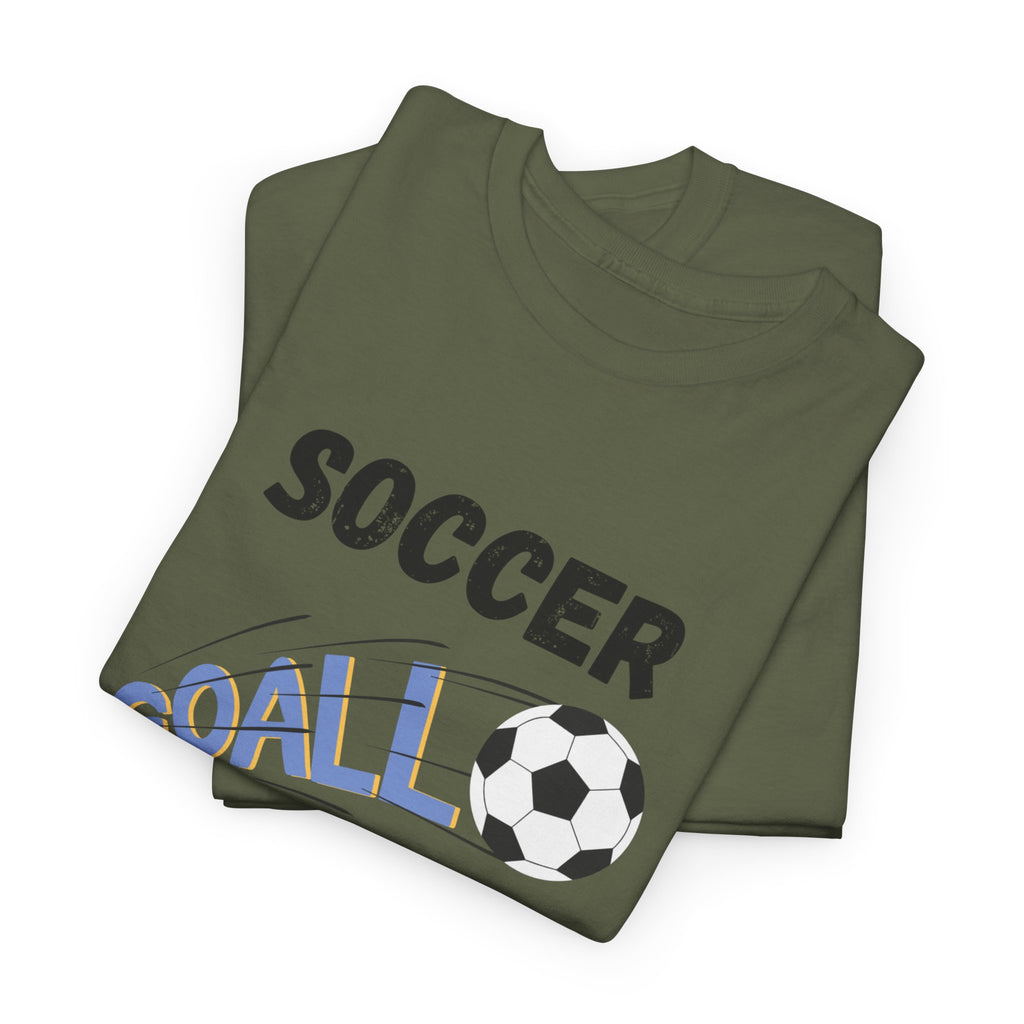 Soccer Mom T‑Shirt — 'Soccer Goal!' Graphic Tee with Soccer Ball