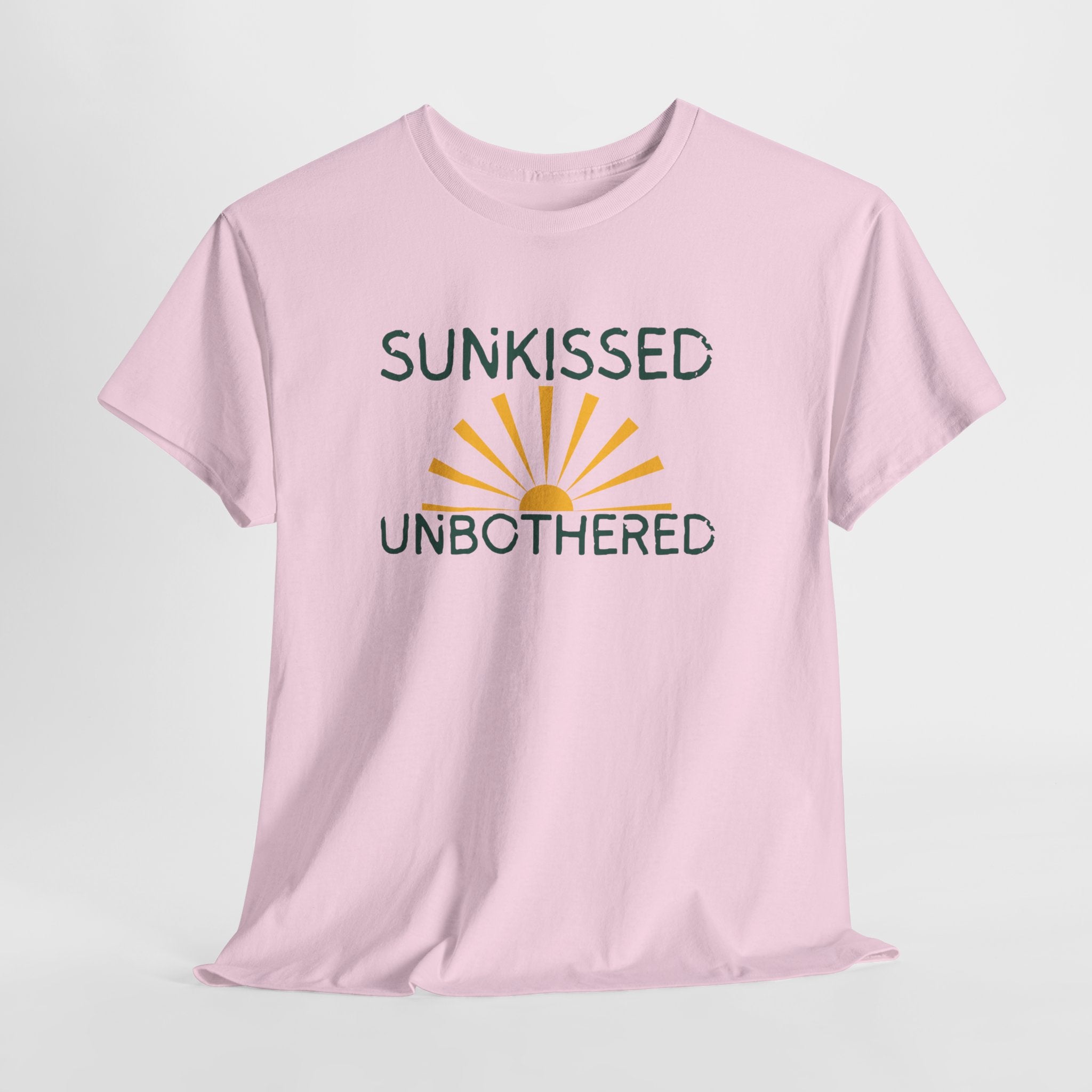 Sunkissed & Unbothered Tee — Summer Sunset Graphic T-Shirt
