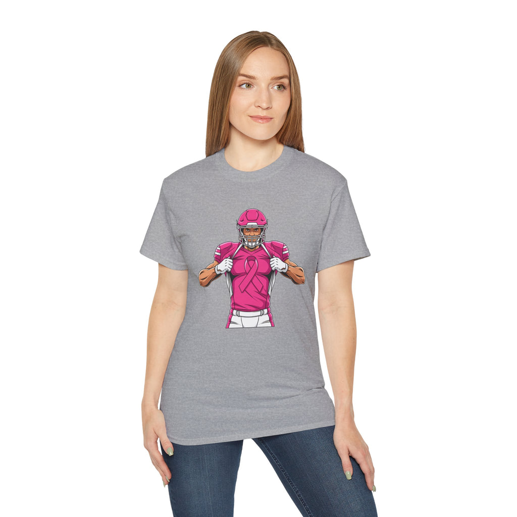 Breast Cancer Awareness Football Player T-Shirt