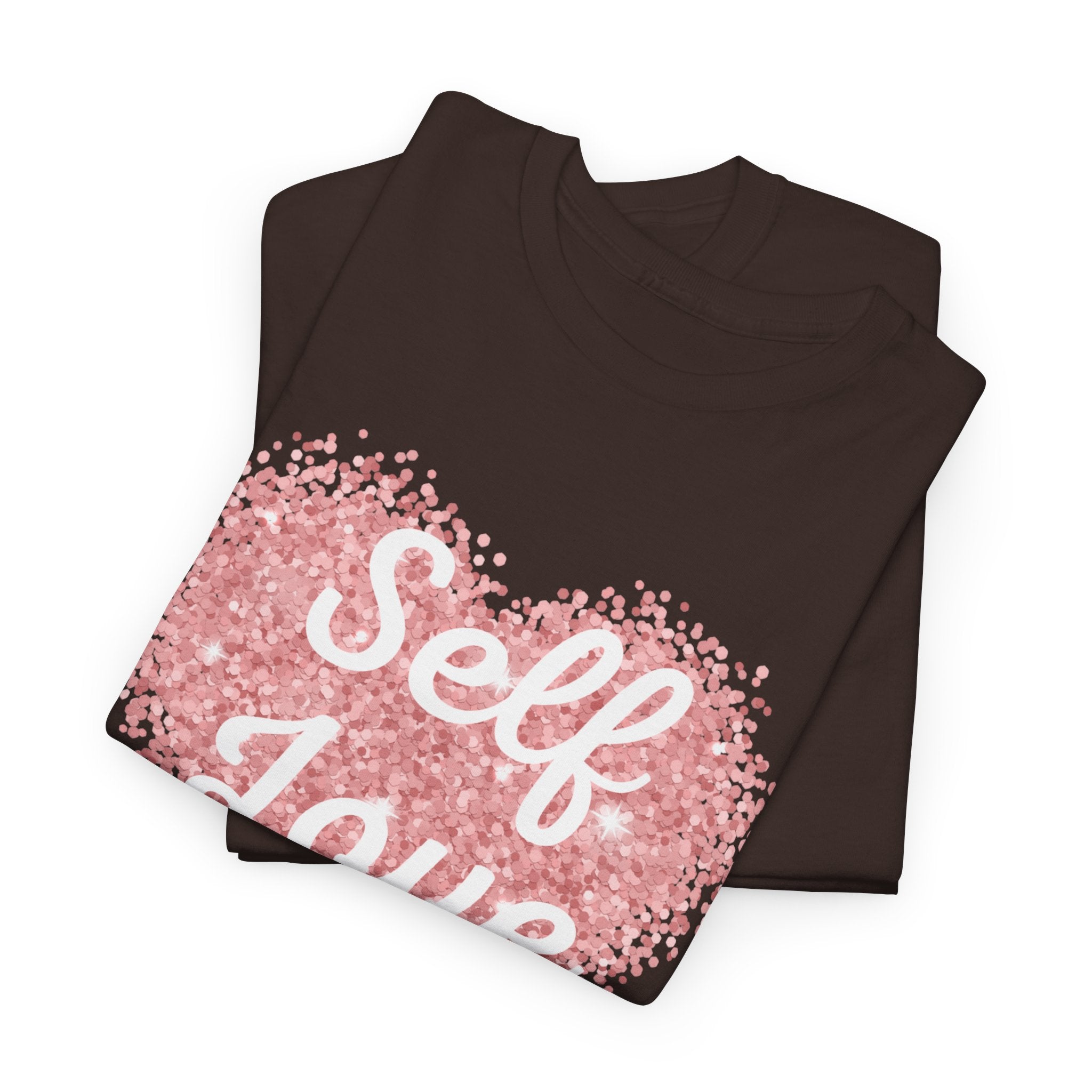 Self Love Tee — Pink Heart Mental Health Awareness Shirt