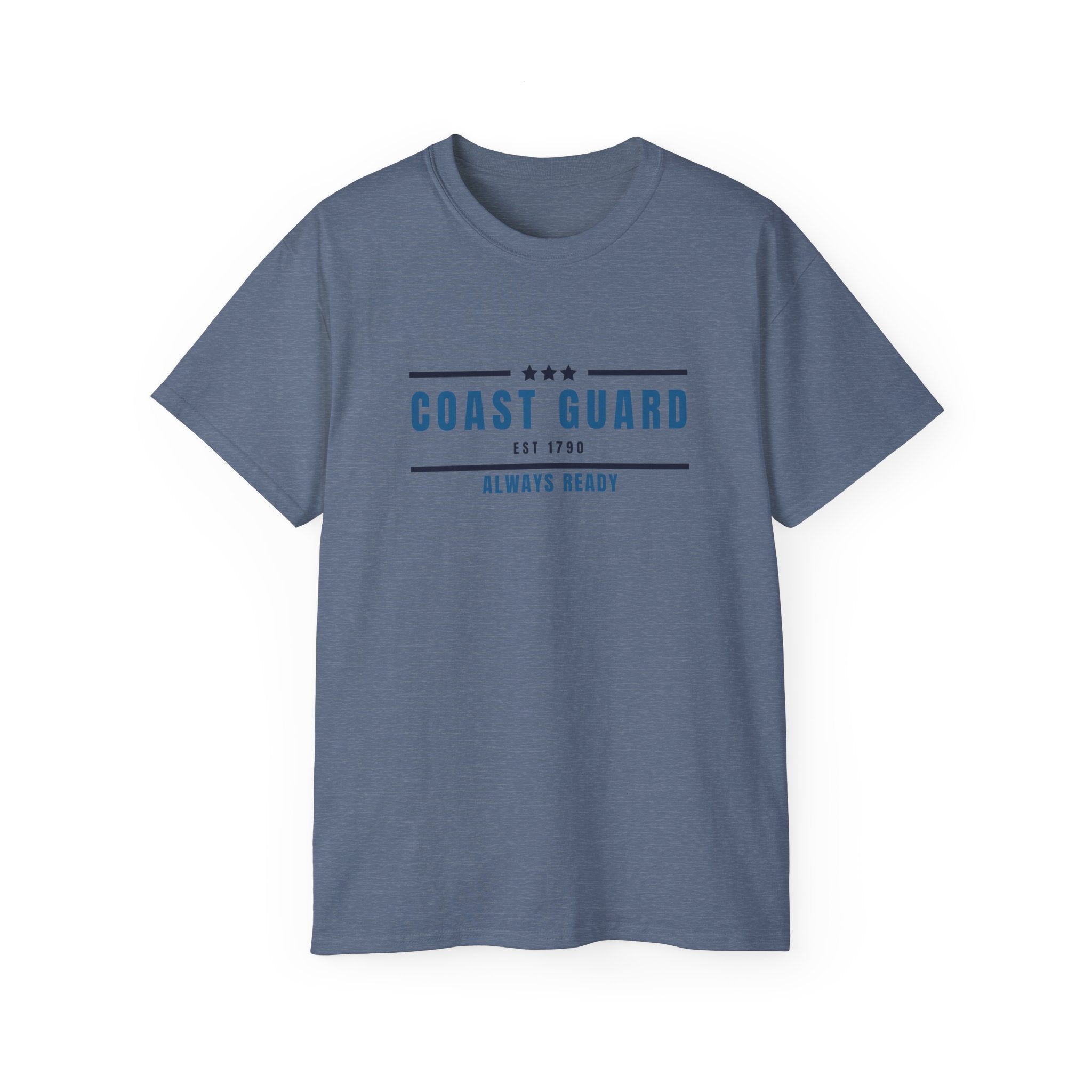 Coast Guard "Always Ready" Tee — Patriotic Military Crew Shirt