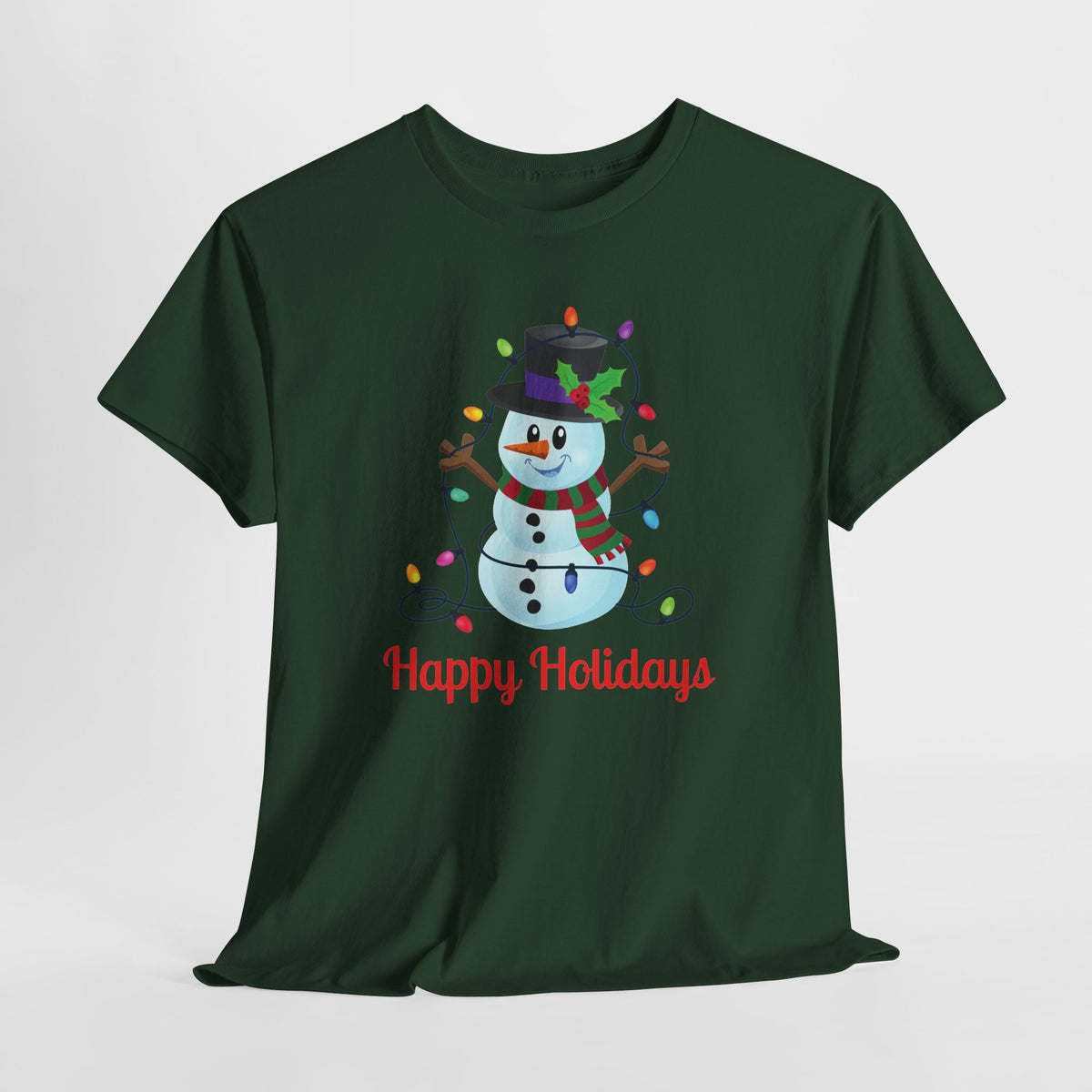 Happy Holidays Snowman Christmas T-Shirt