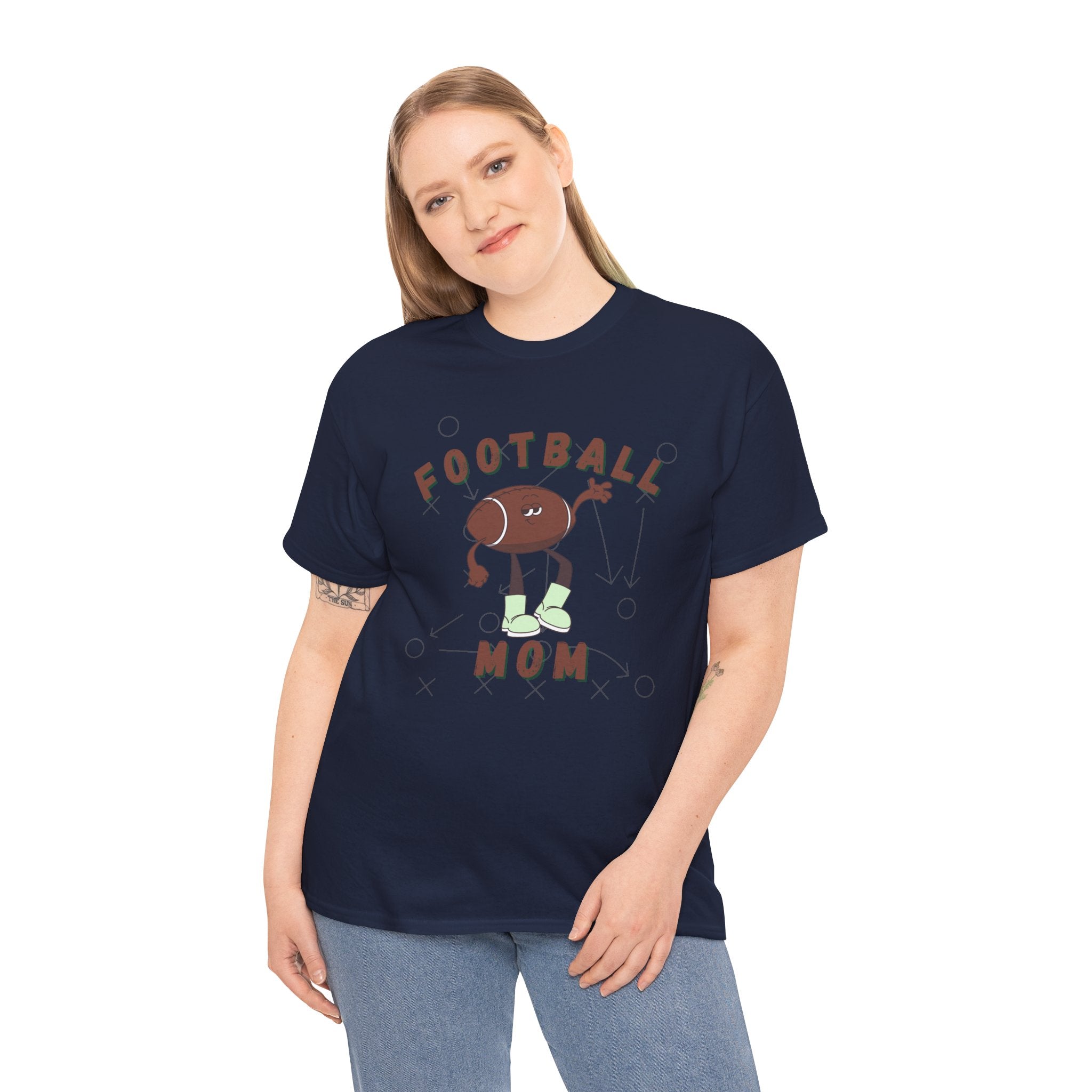 Football Mom graphic Unisex Heavy Cotton Tee