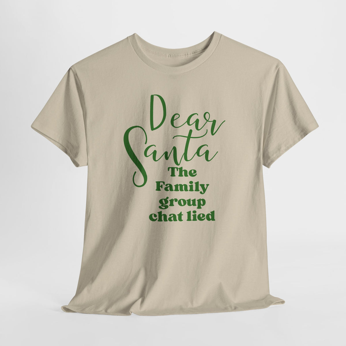 Dear Santa The Family Group Chat Lied Christmas Tee