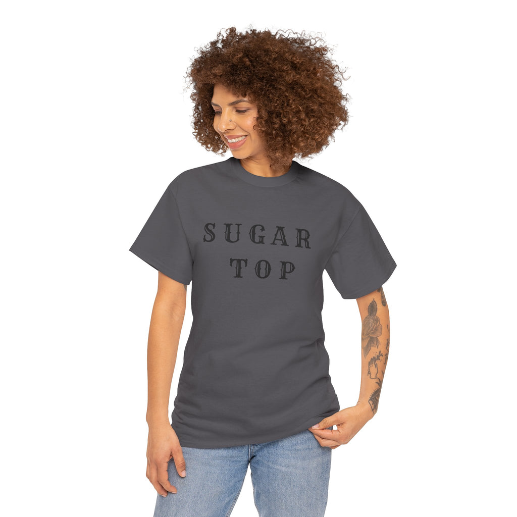 Sugar Top Minimalist Unisex Heavy Cotton Tee