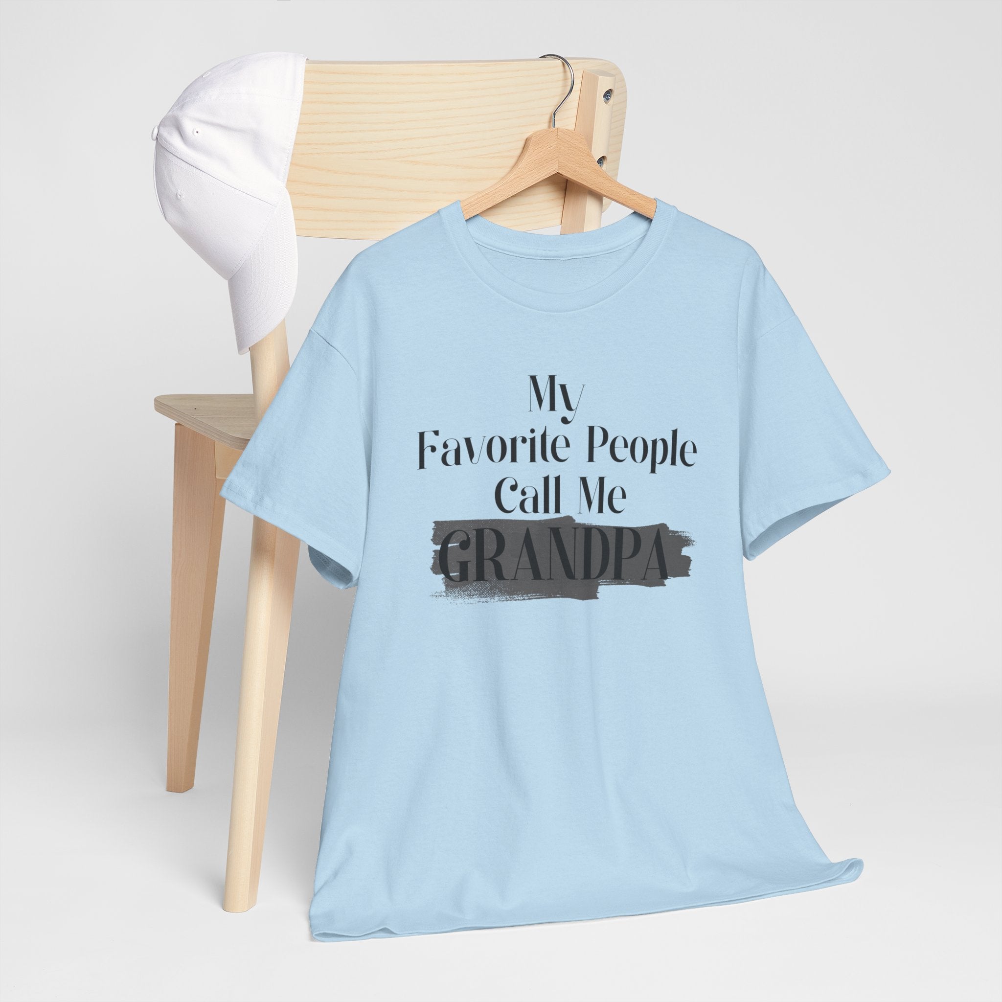 Grandpa Graphic T-Shirt — "My Favorite People Call Me Grandpa" Gift Tee