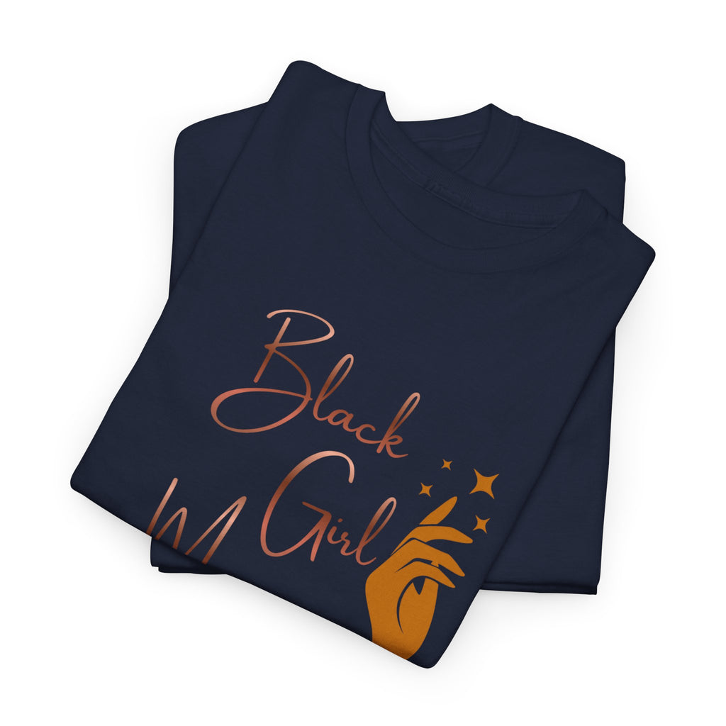 Black Girl Magic T-Shirt — Empowerment Tee with Feminine Illustration