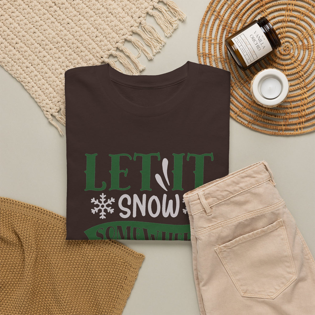 Let It Snow, Watch a Movie Somewhere Else Ho Ho Ho Christmas T-Shirt