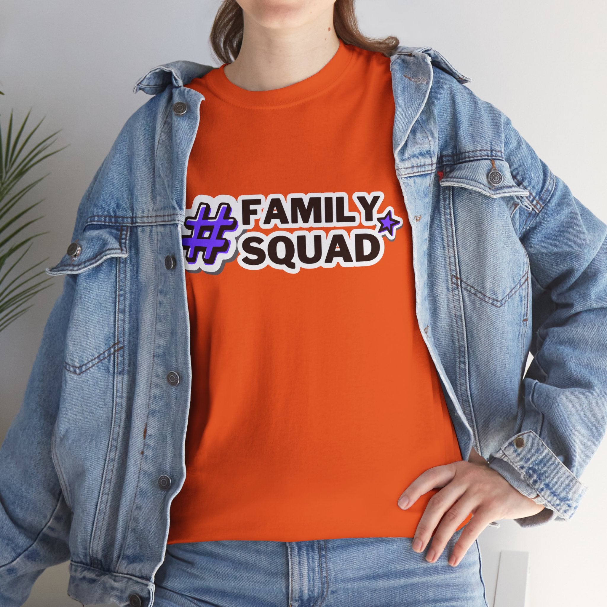 Family Squad T-Shirt — #FamilySquad Graphic Tee for Matching Family Outfits