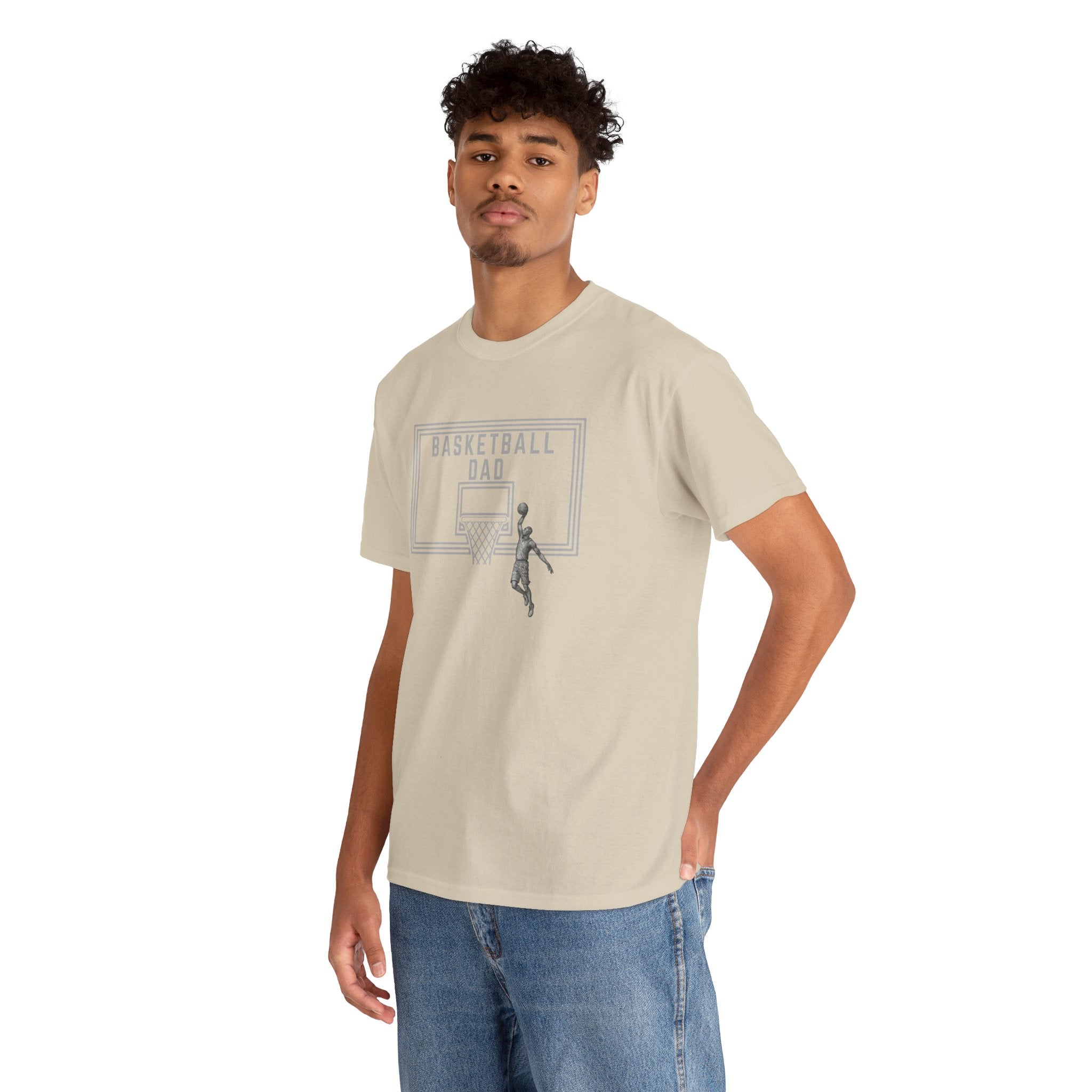 Basketball Dad T-Shirt — Basketball Hoop Graphic Tee for Proud Fathers