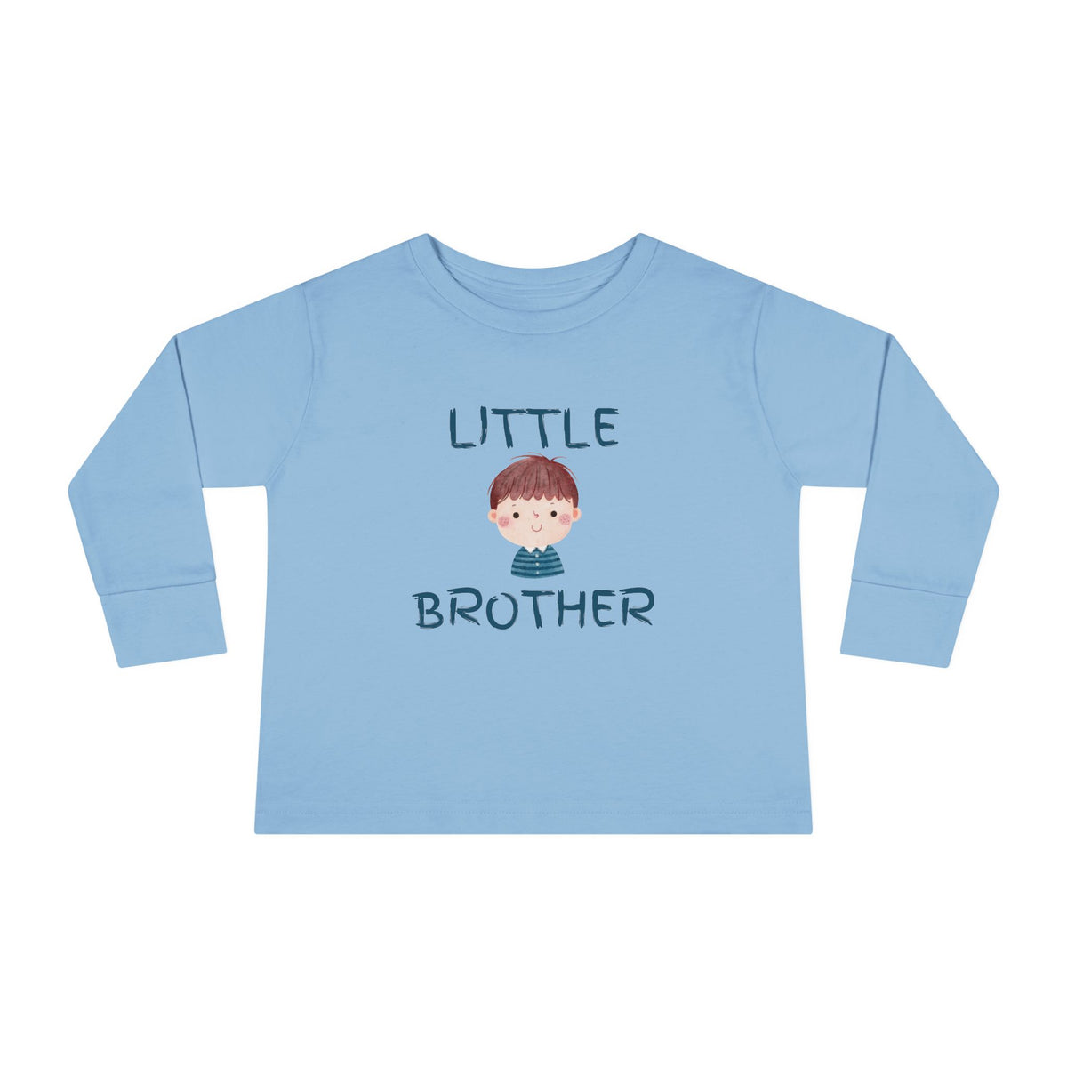 Little Brother Toddler Long Sleeve Tee — Colorful Playful Sibling Shirt