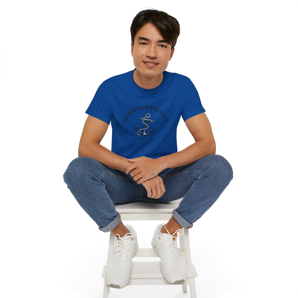 United States Navy Anchor Tee — "Squid" Graphic Cotton T-Shirt