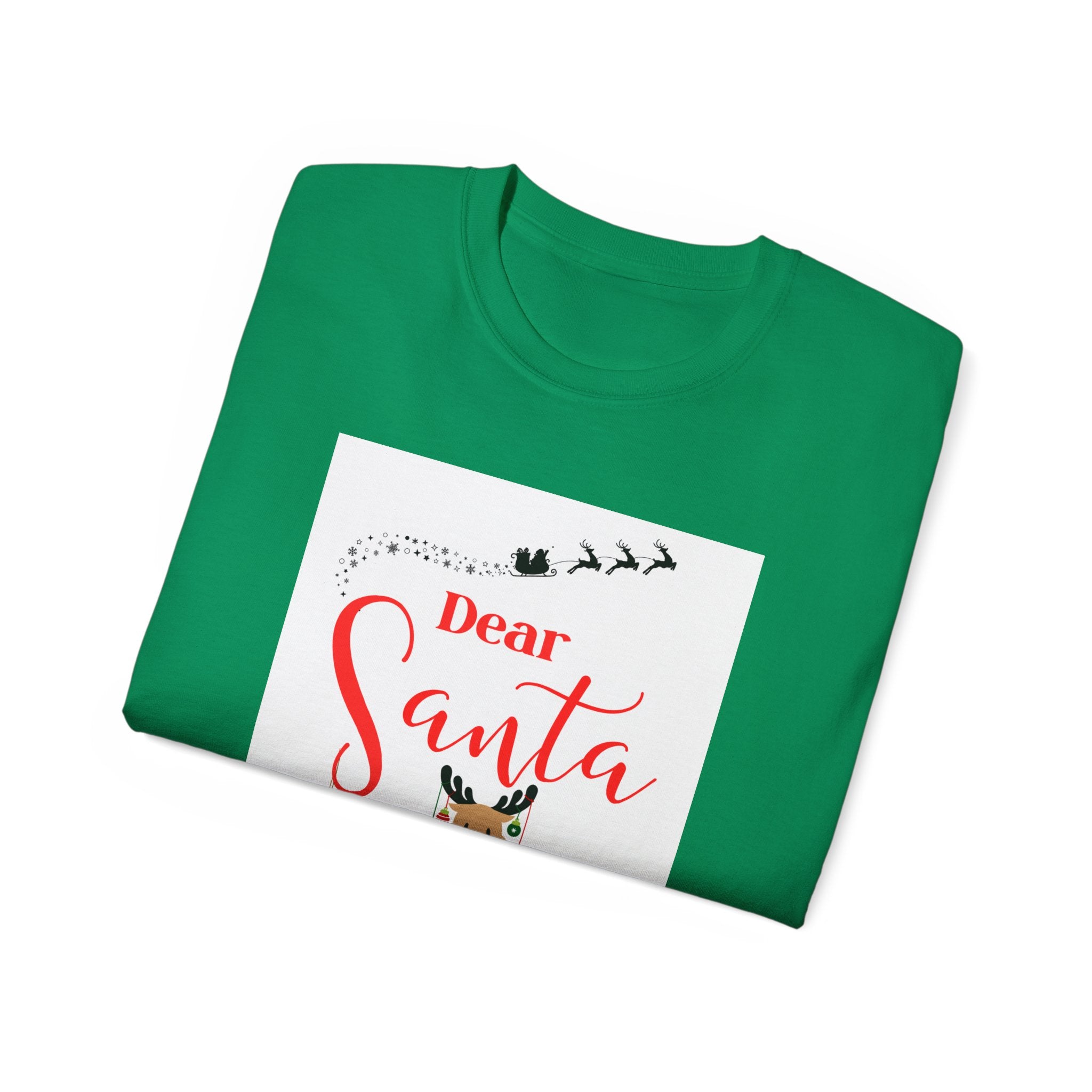Dear Santa Festive Fun Aunt Tee, Christmas Shirt, Holiday Gift, Cute Santa Tee, Unisex Seasonal T-Shirt, Cute Aunt Apparel