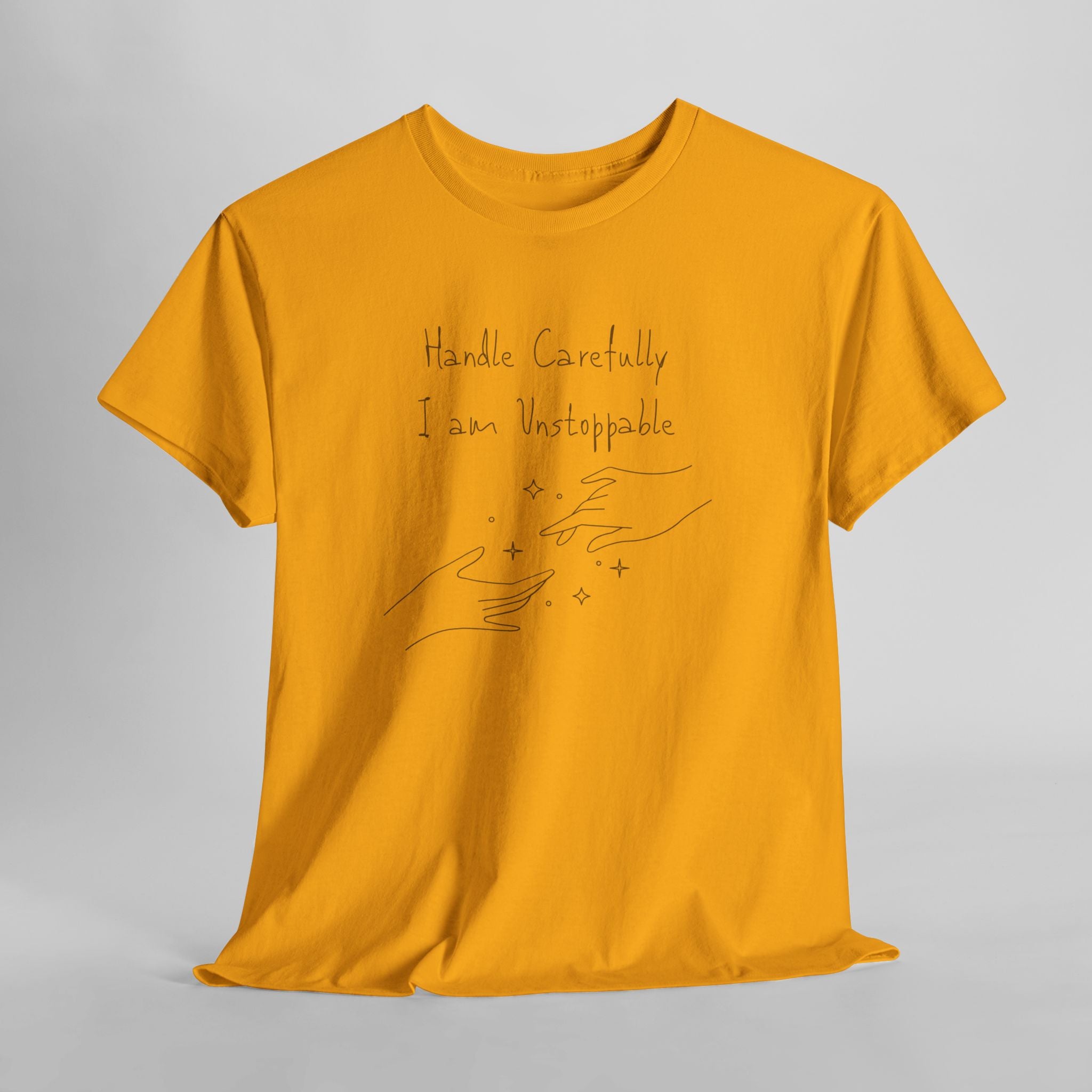 Vulnerable Hearts Tee – "Handle Carefully I am Unstoppable" Minimalist Graphic T-Shirt