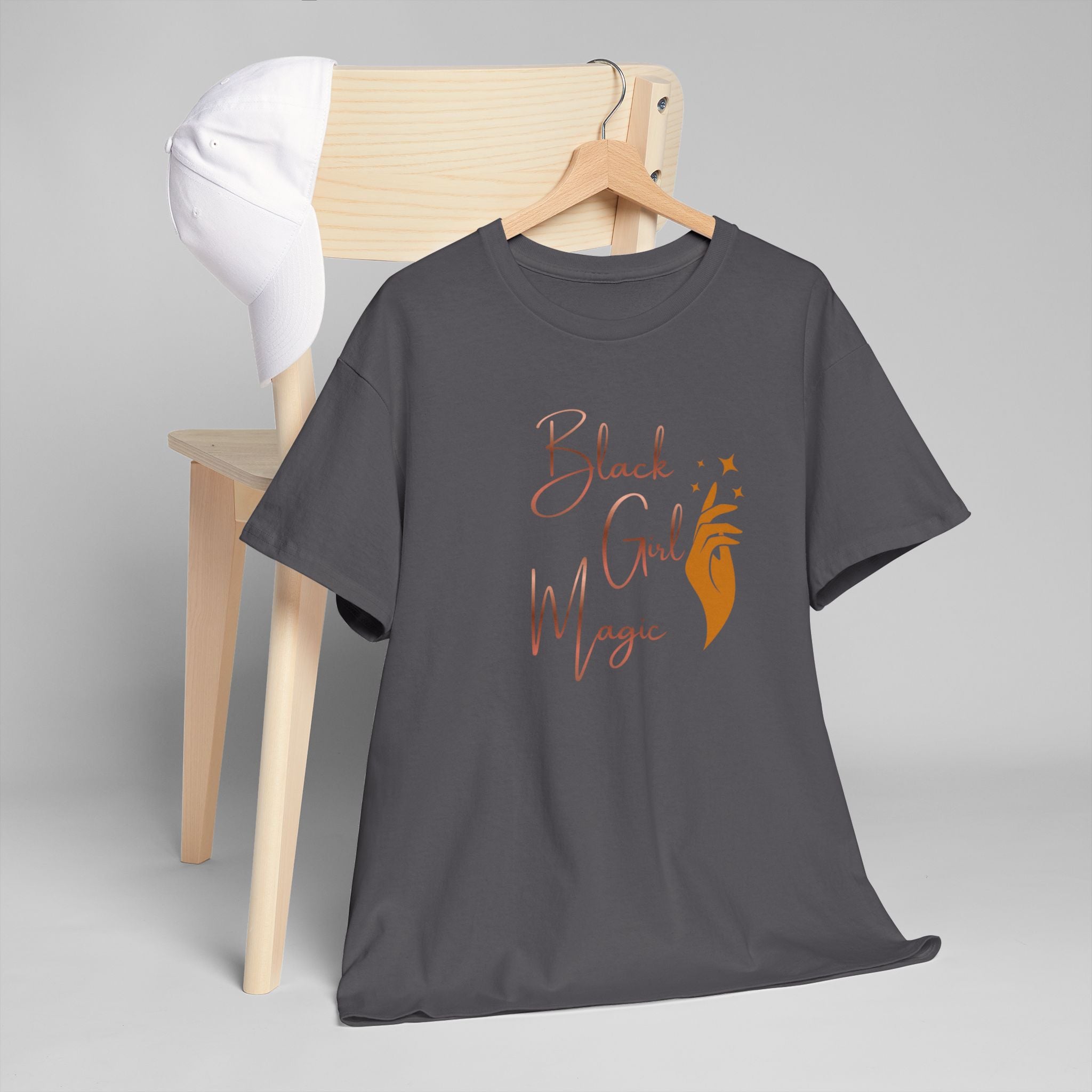 Black Girl Magic T-Shirt — Empowerment Tee with Feminine Illustration