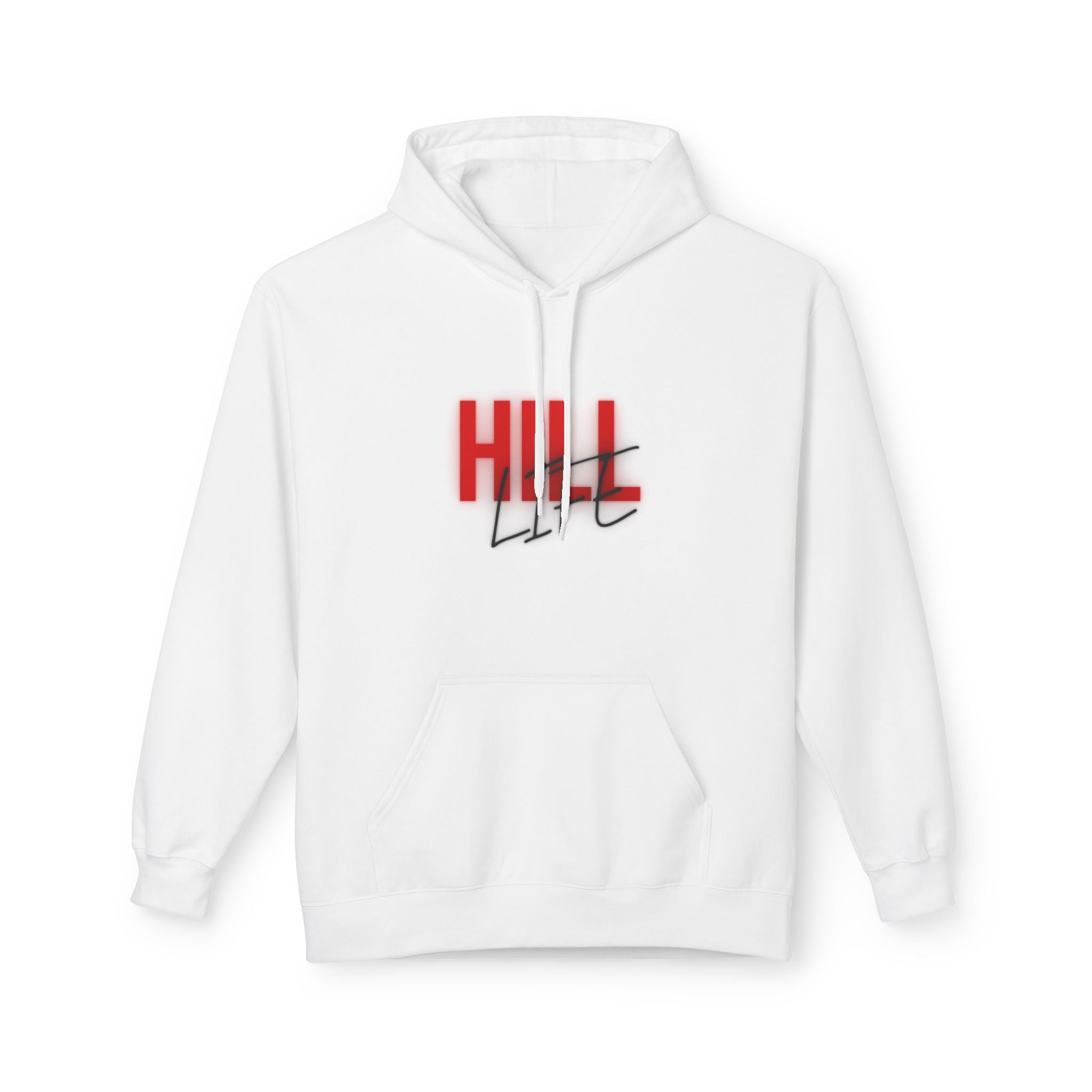 Hill Life Hoodie — # Red Script Pullover