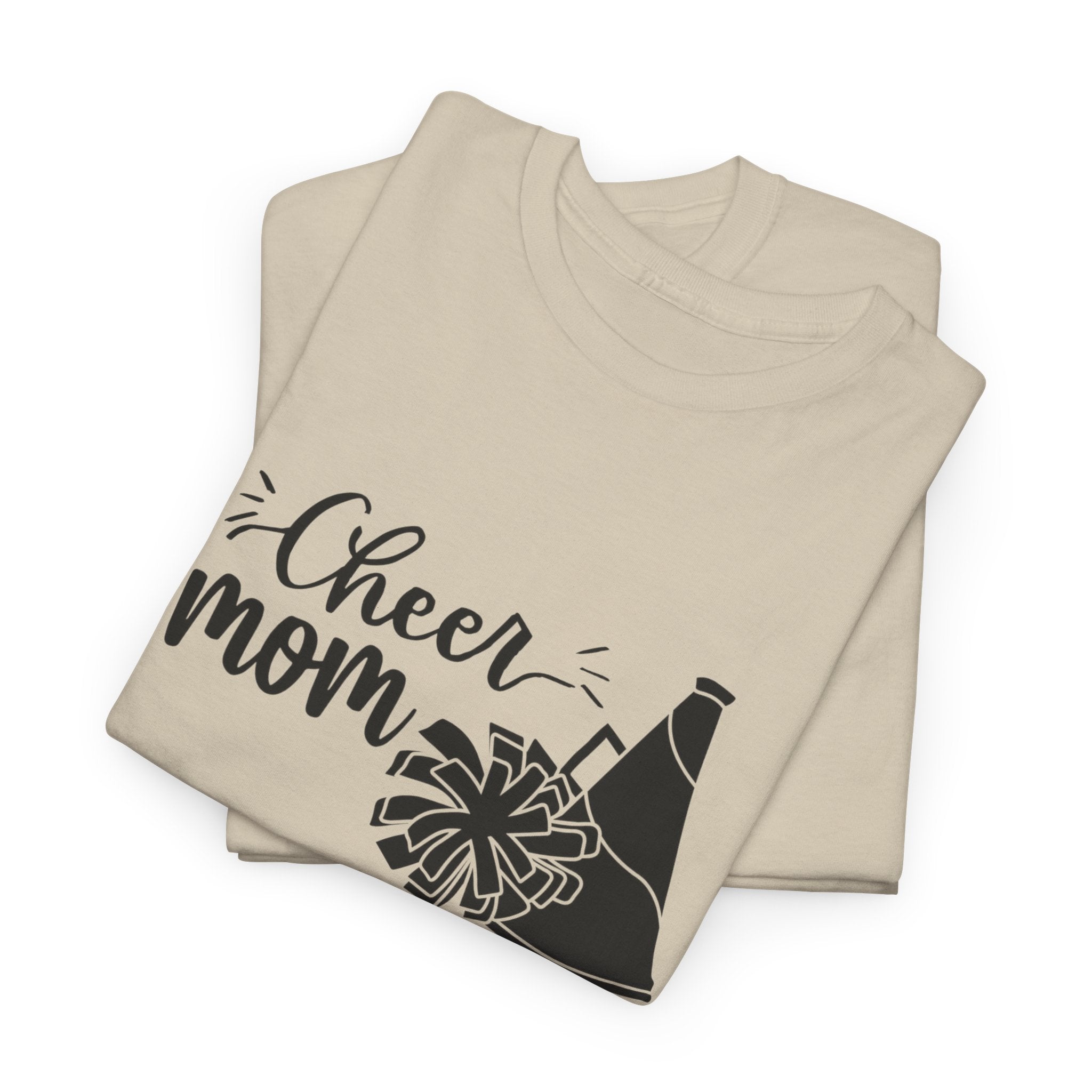 Cheer Mom T-Shirt — Pom Pom & Megaphone Mom Tee